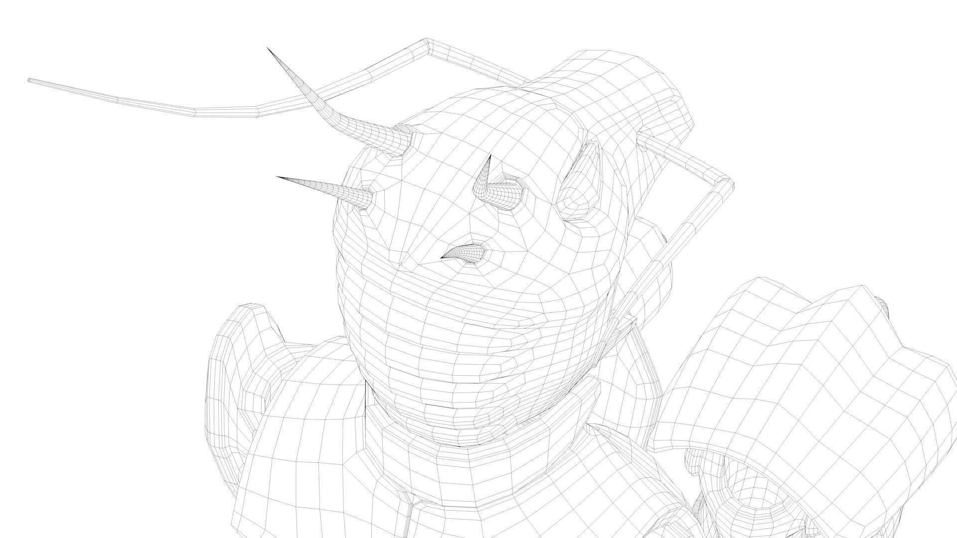 Shiryu Dragon Cloth Low-poly 3D model_21