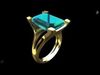 Topaz ring 3D print model_1