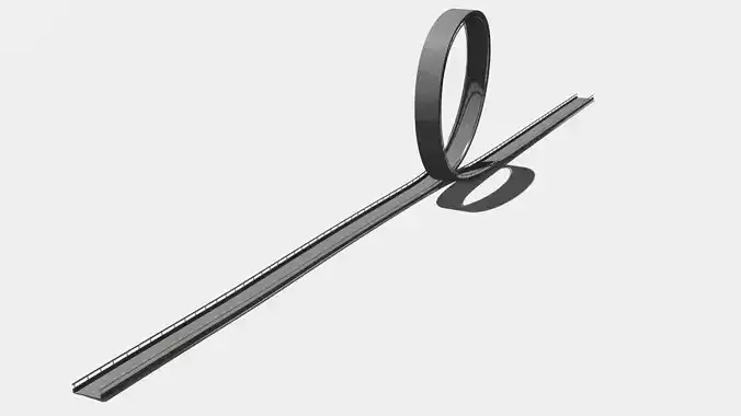 Acrobatic track Low-poly 3D model