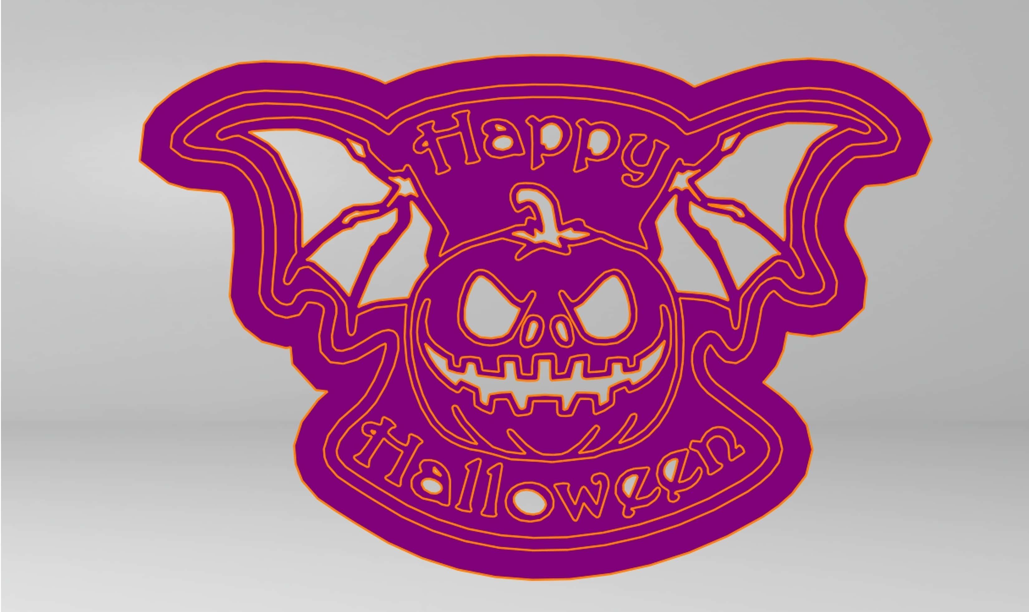 Halloween Cookie Cutter 3D print model_4