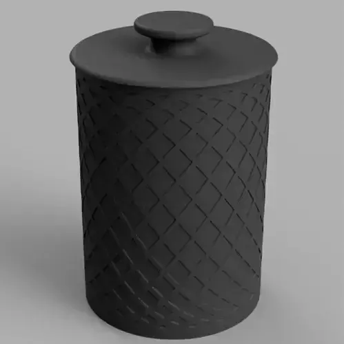 Decorative Q-Tip Holder 3D print model