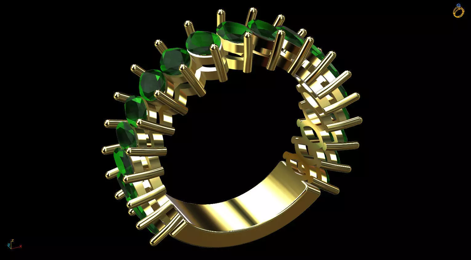 Navetes Ring 3D print model