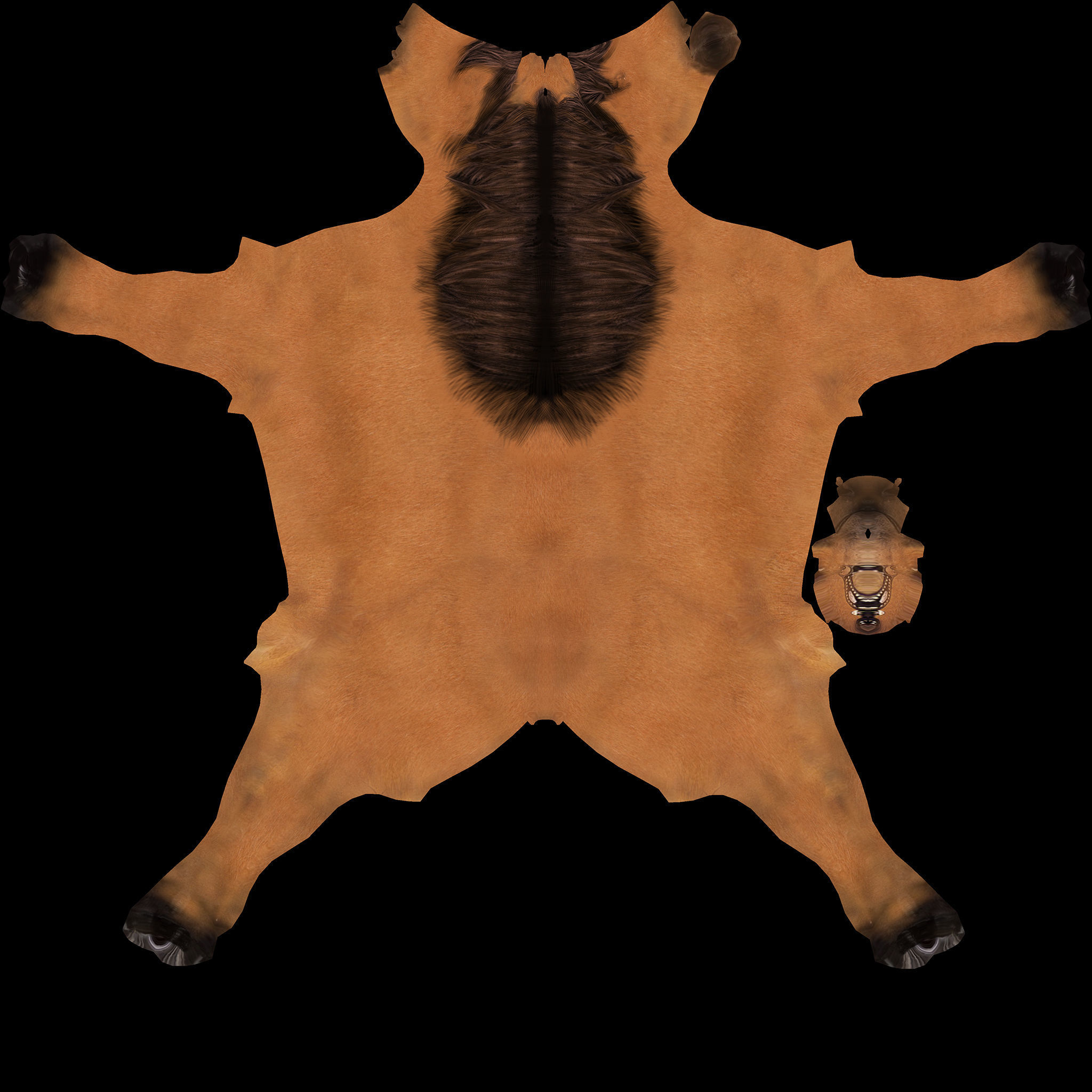 Horse Low poly Character Low-poly 3D model_4