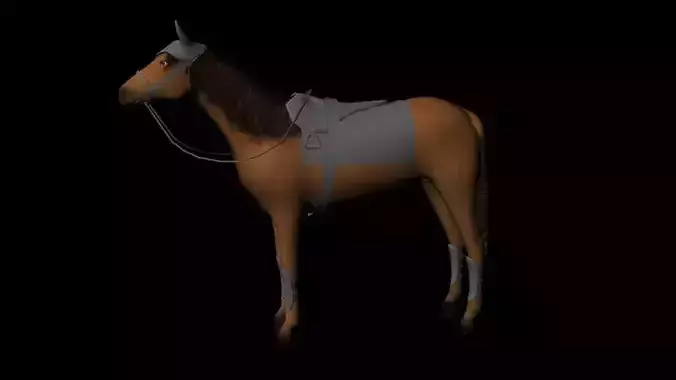 Horse Low poly Character
