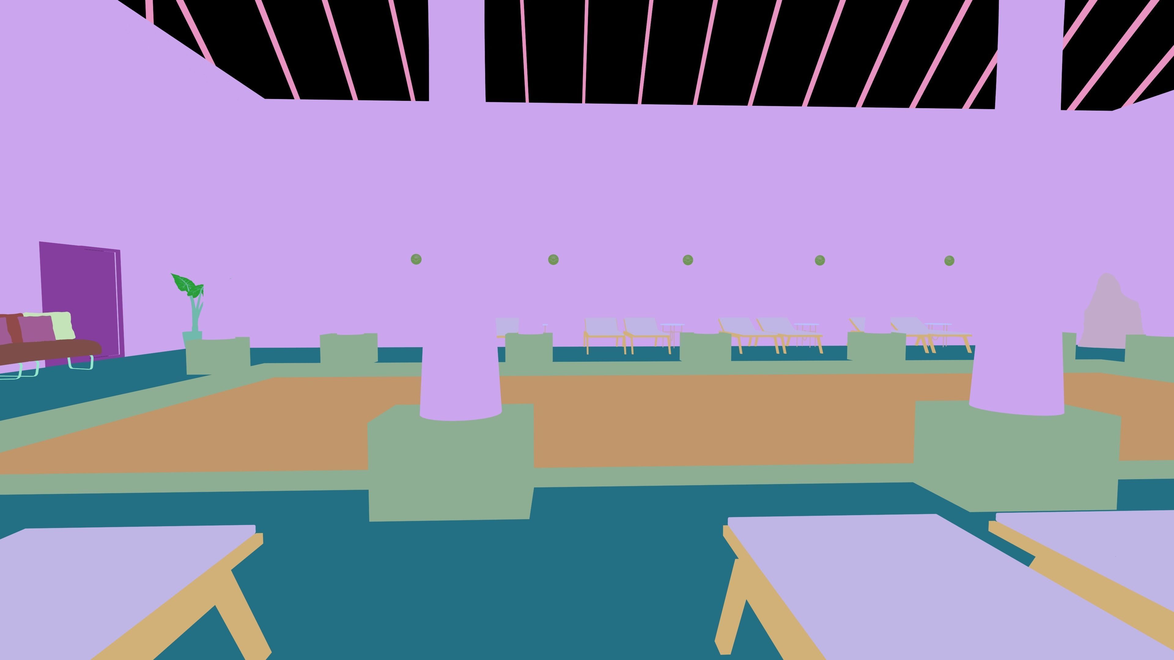 swimming pool room design  3D model_11