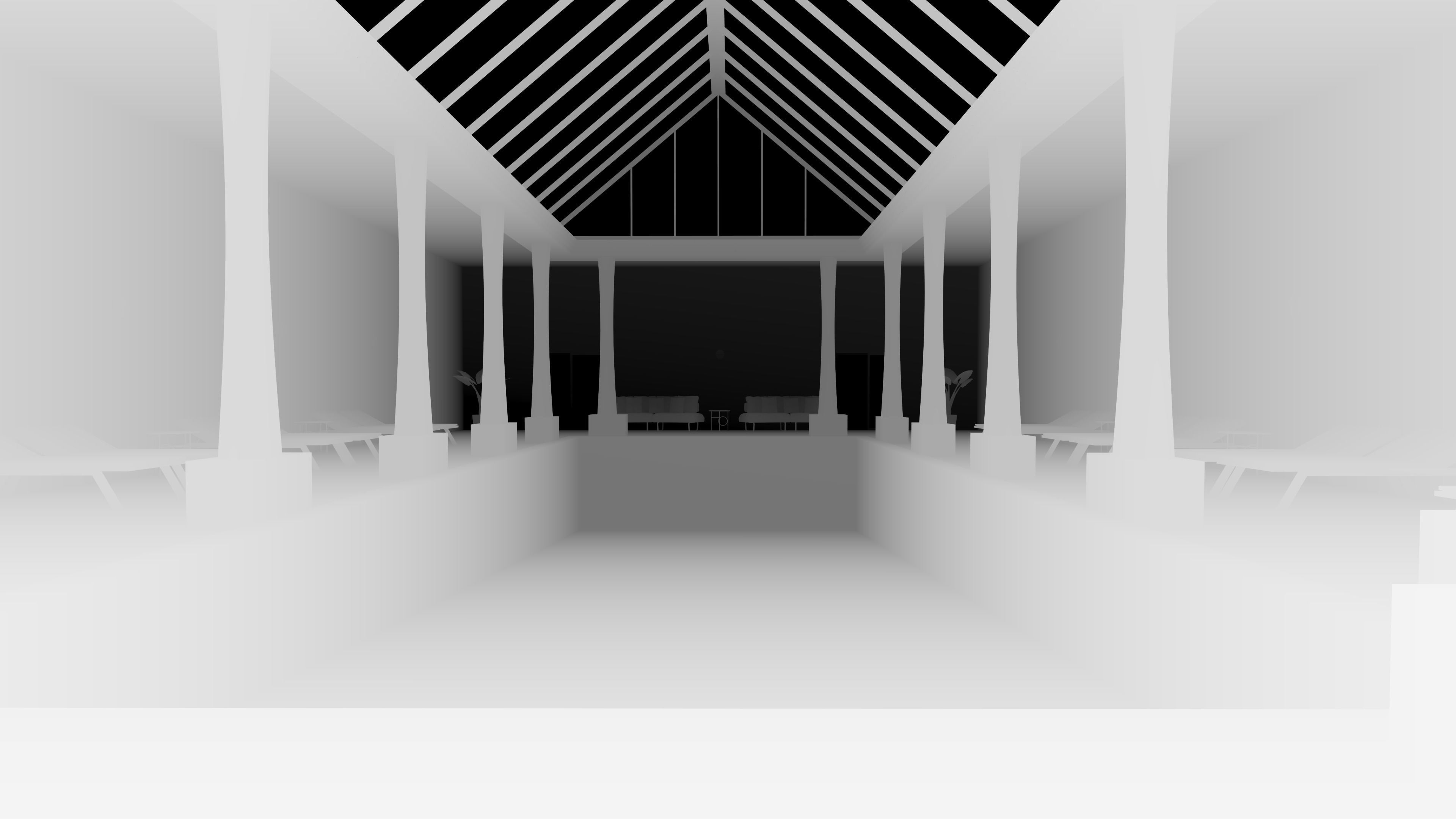 swimming pool room design  3D model_18