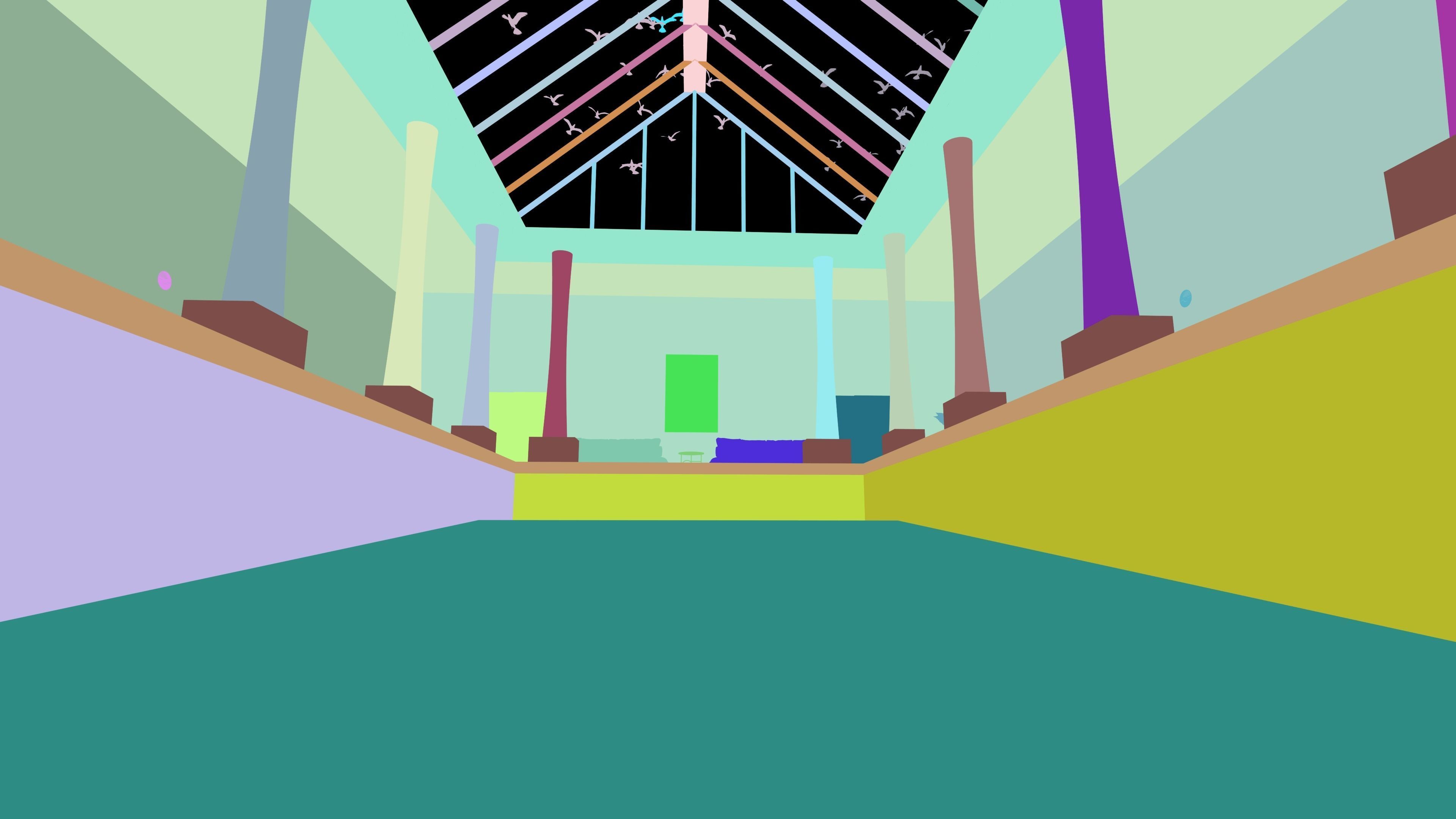 swimming pool room design  3D model_22