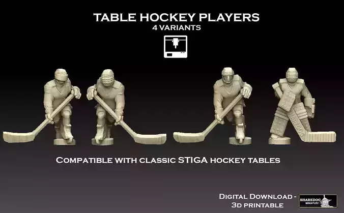 Table Hockey Player Team 3D print model