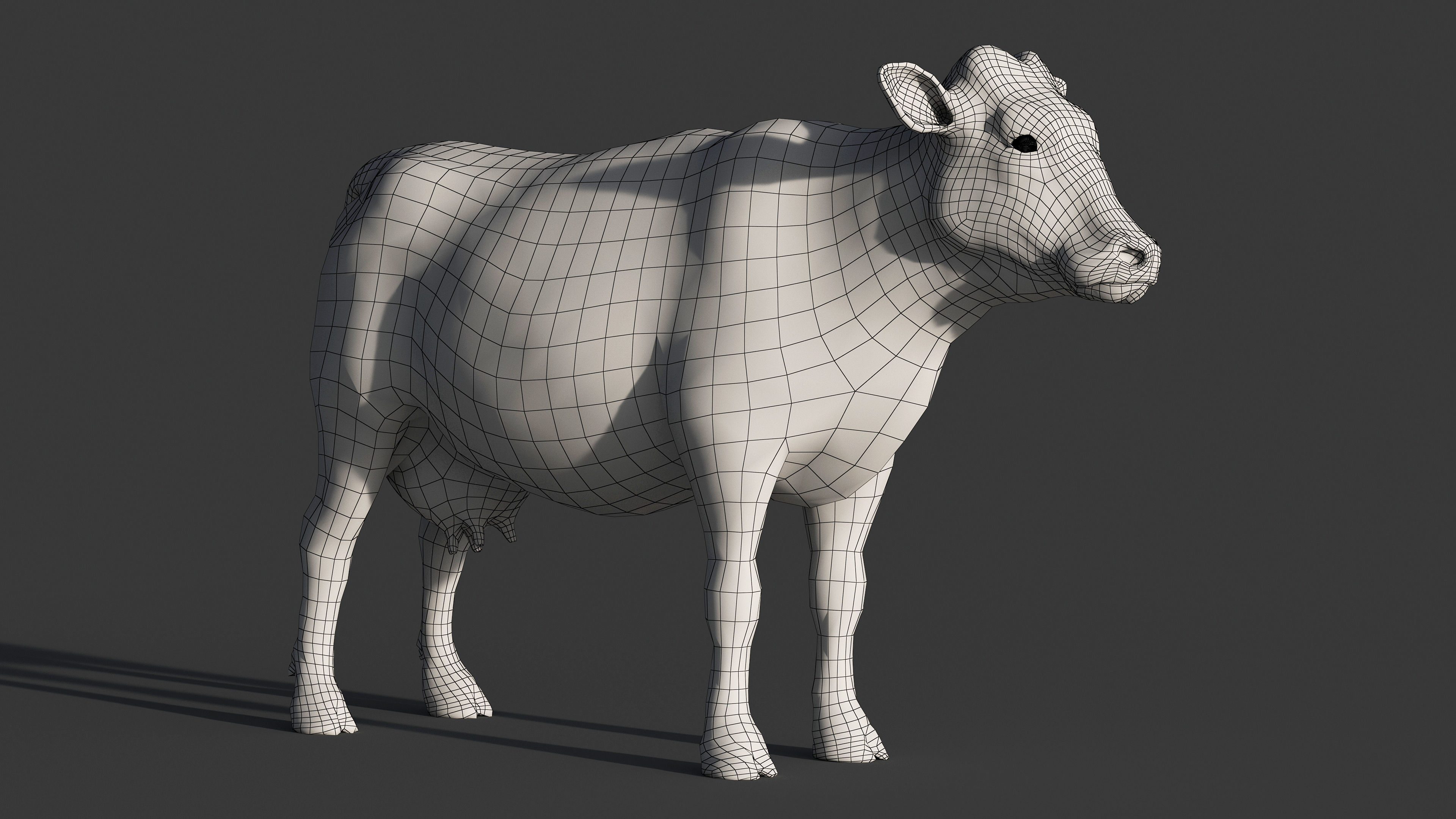 COW-ZTL cow Low-poly 3D model_11