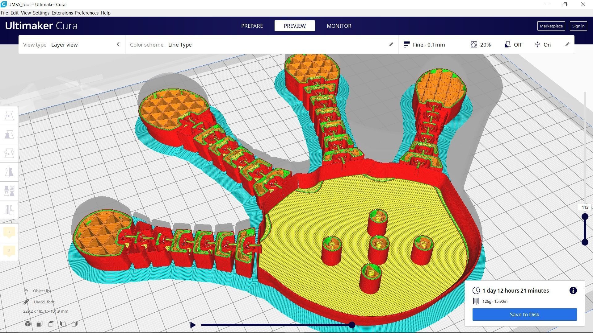 Frog Foot PENCIL HOLDER Flexible print 3d - blender 3d Free 3D print model_18