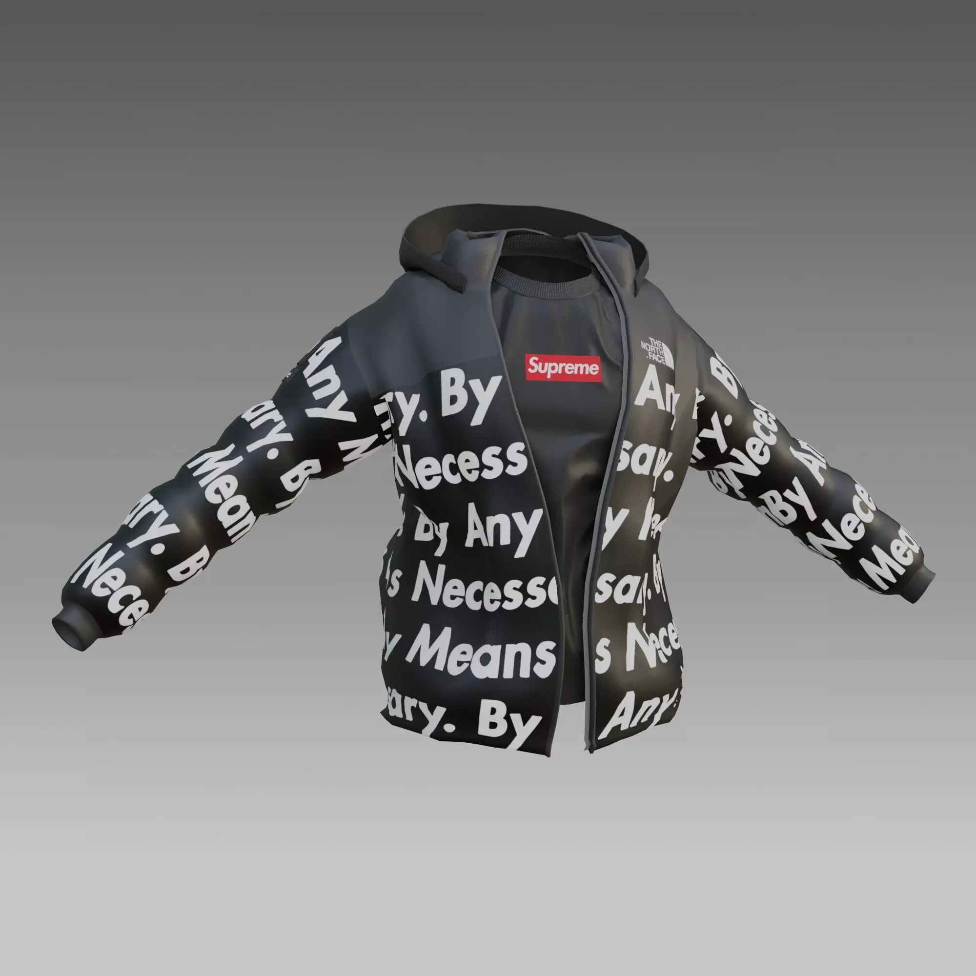 goku drip - jacket - low poly Low-poly 3D model