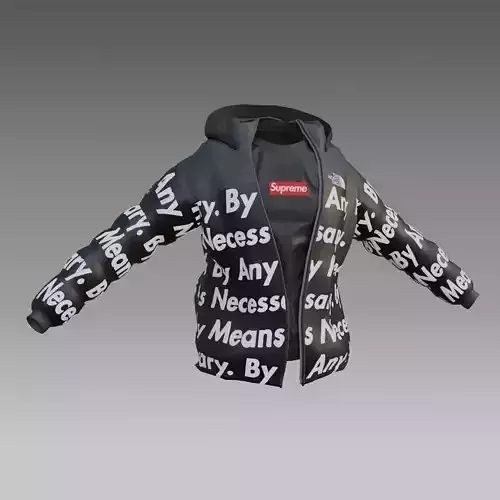 goku drip - jacket - low poly Low-poly 3D model