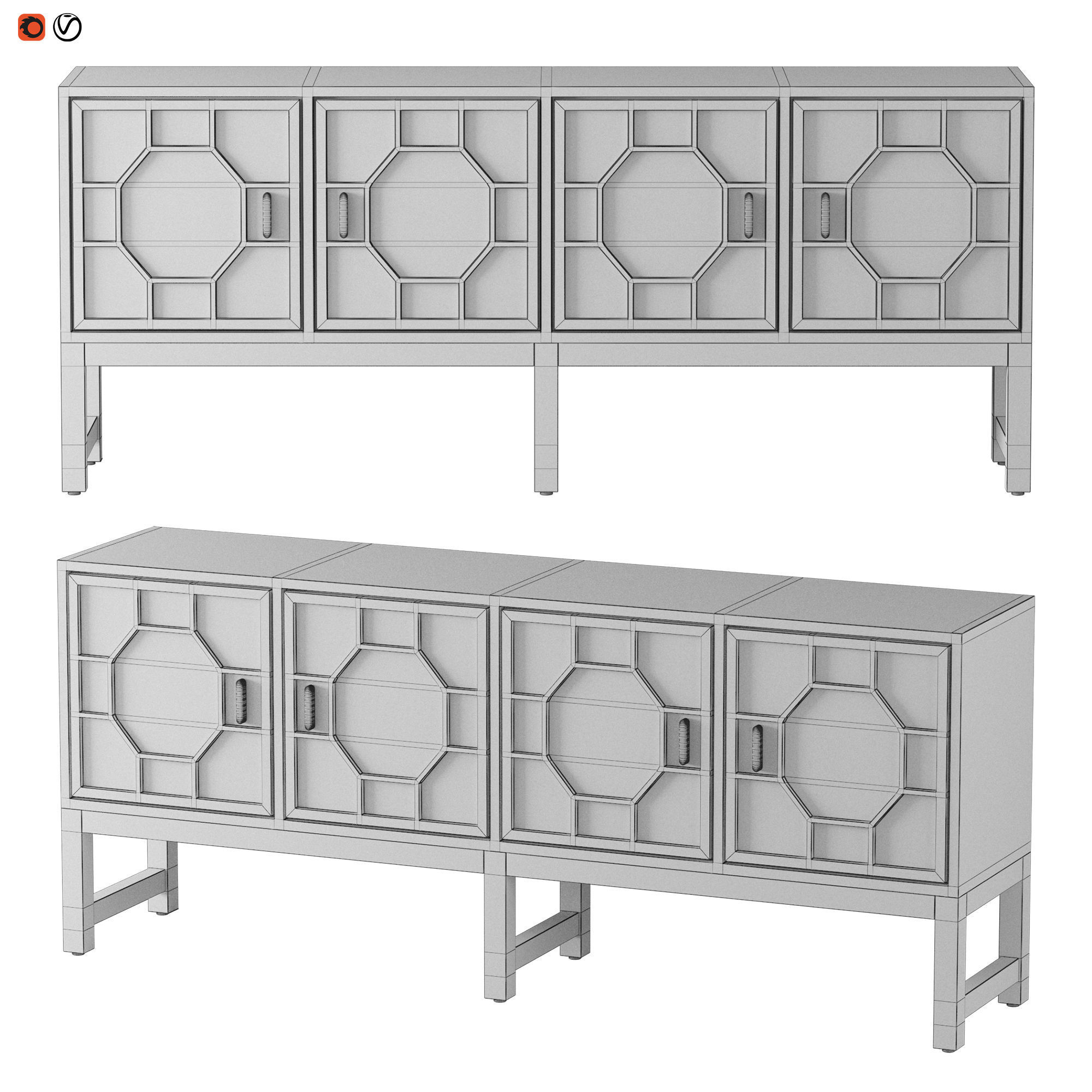 SIDEBOARD RECKE 3D model_1