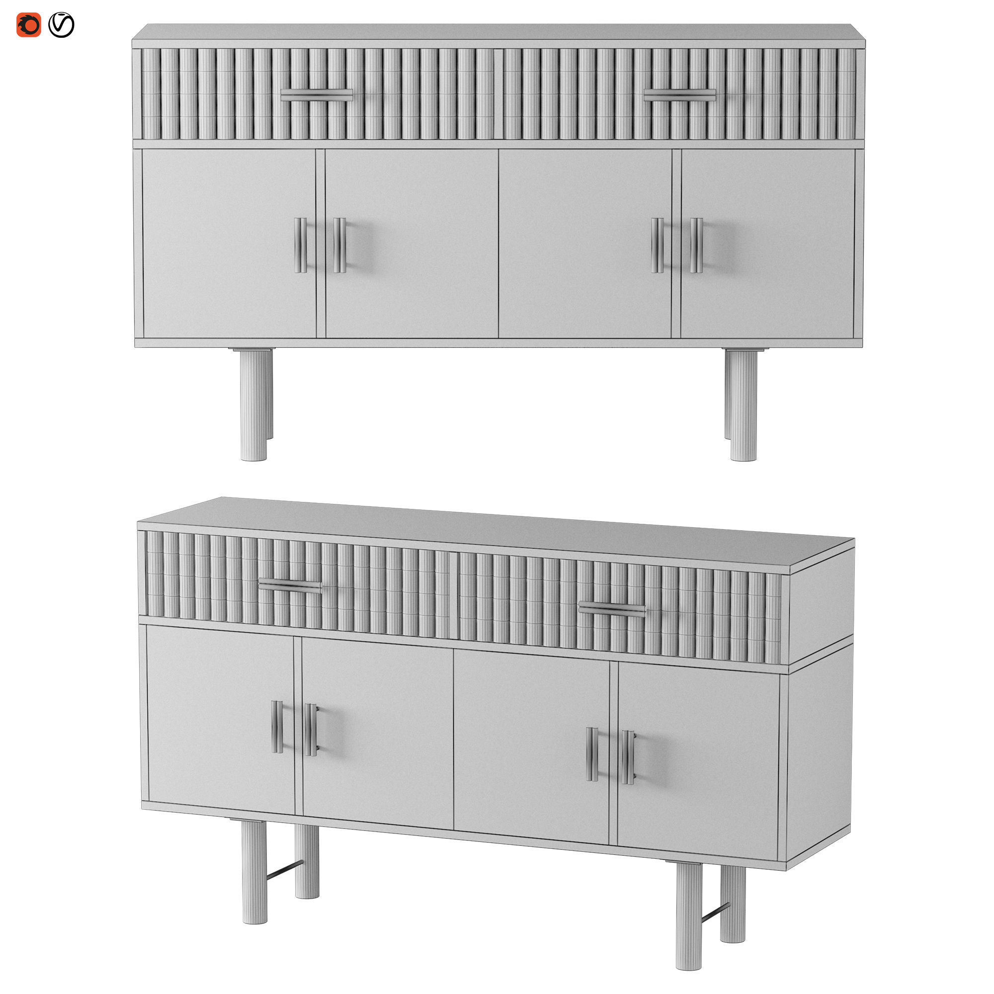 Sideboard Glees 3D model_1