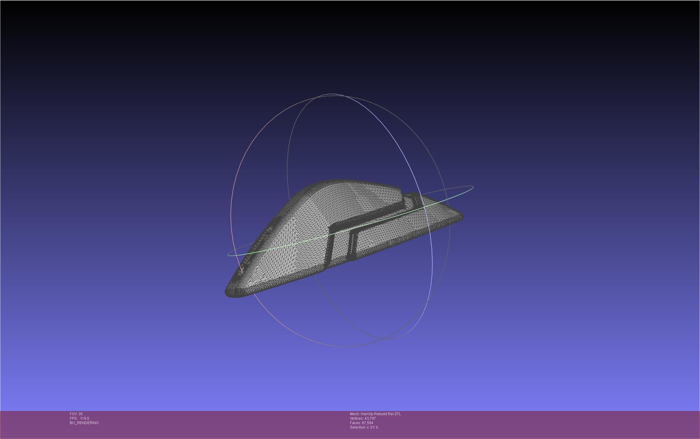 Evangelion Rebuild Rei Hairclip Printable Model 3D print model_34