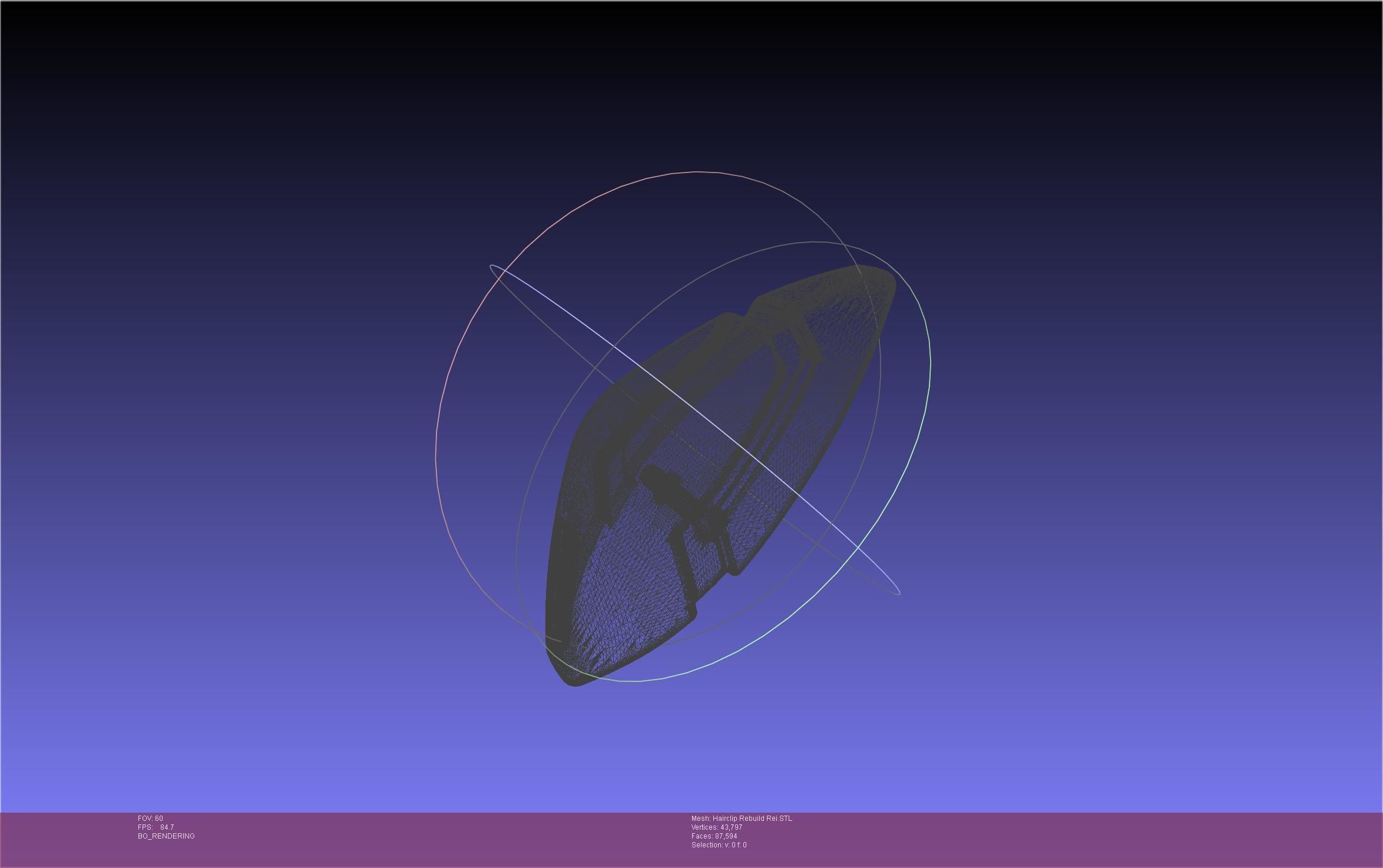 Evangelion Rebuild Rei Hairclip Printable Model 3D print model_12