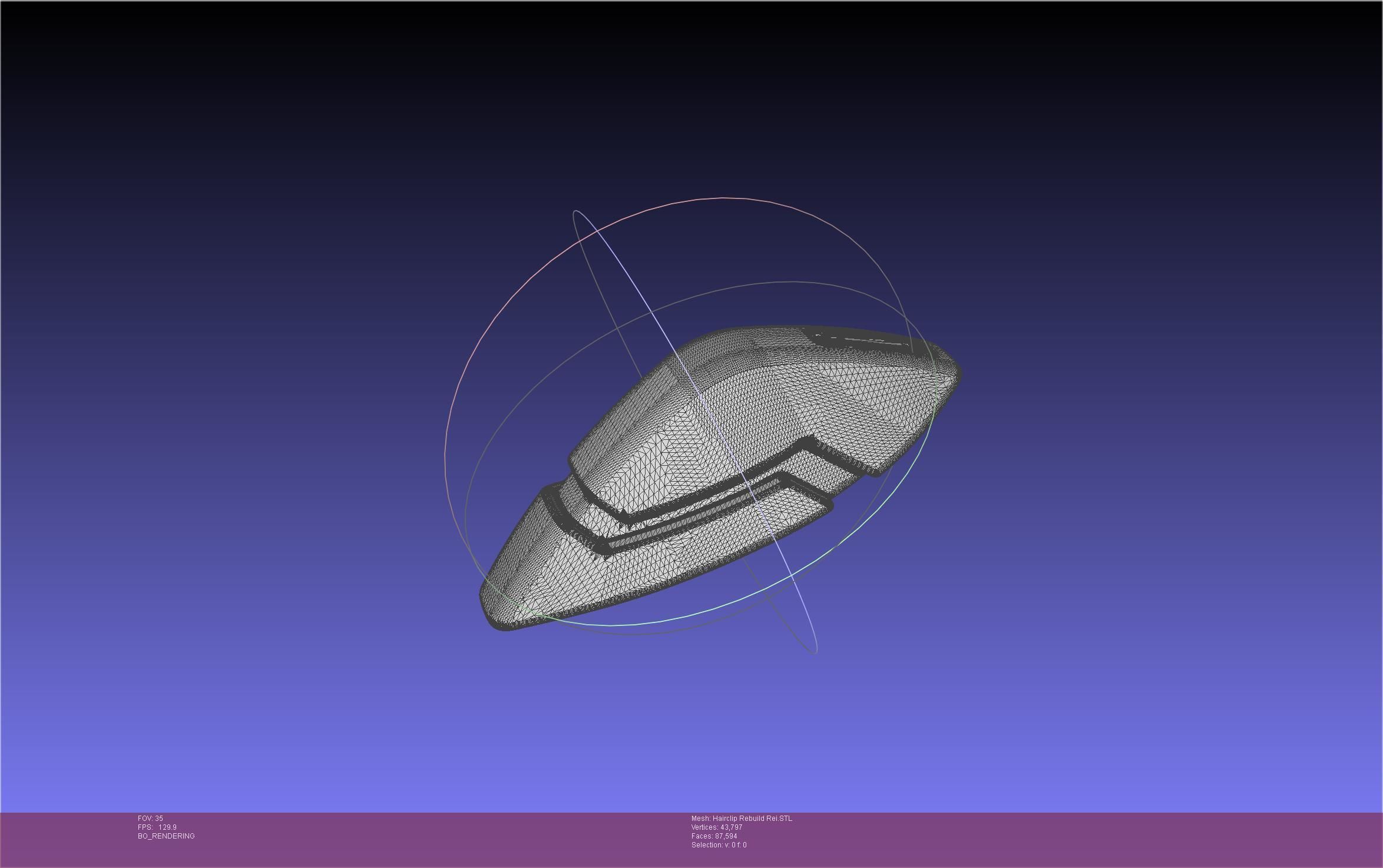 Evangelion Rebuild Rei Hairclip Printable Model 3D print model_41