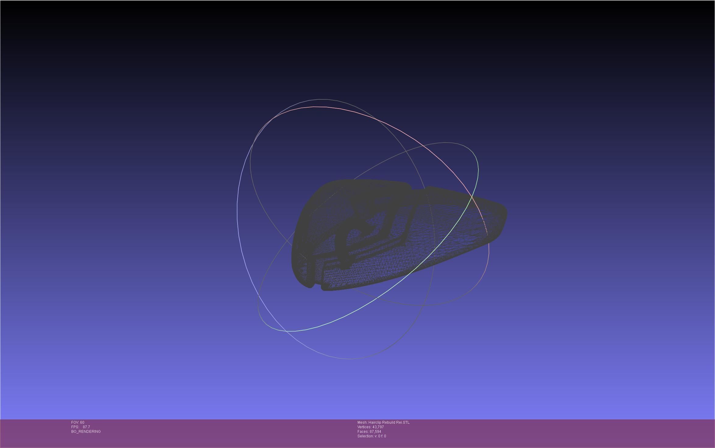 Evangelion Rebuild Rei Hairclip Printable Model 3D print model_8