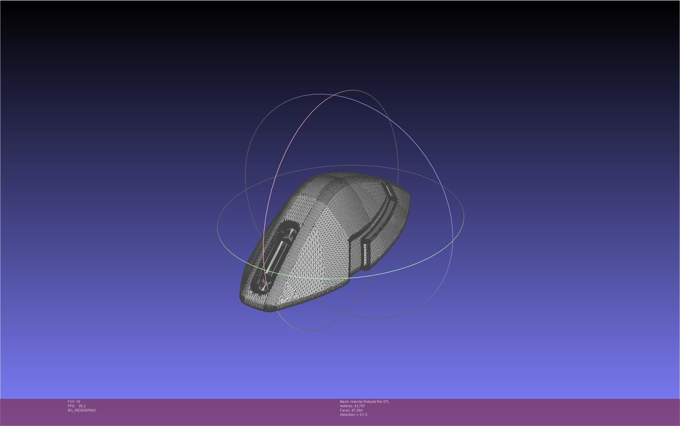 Evangelion Rebuild Rei Hairclip Printable Model 3D print model_46