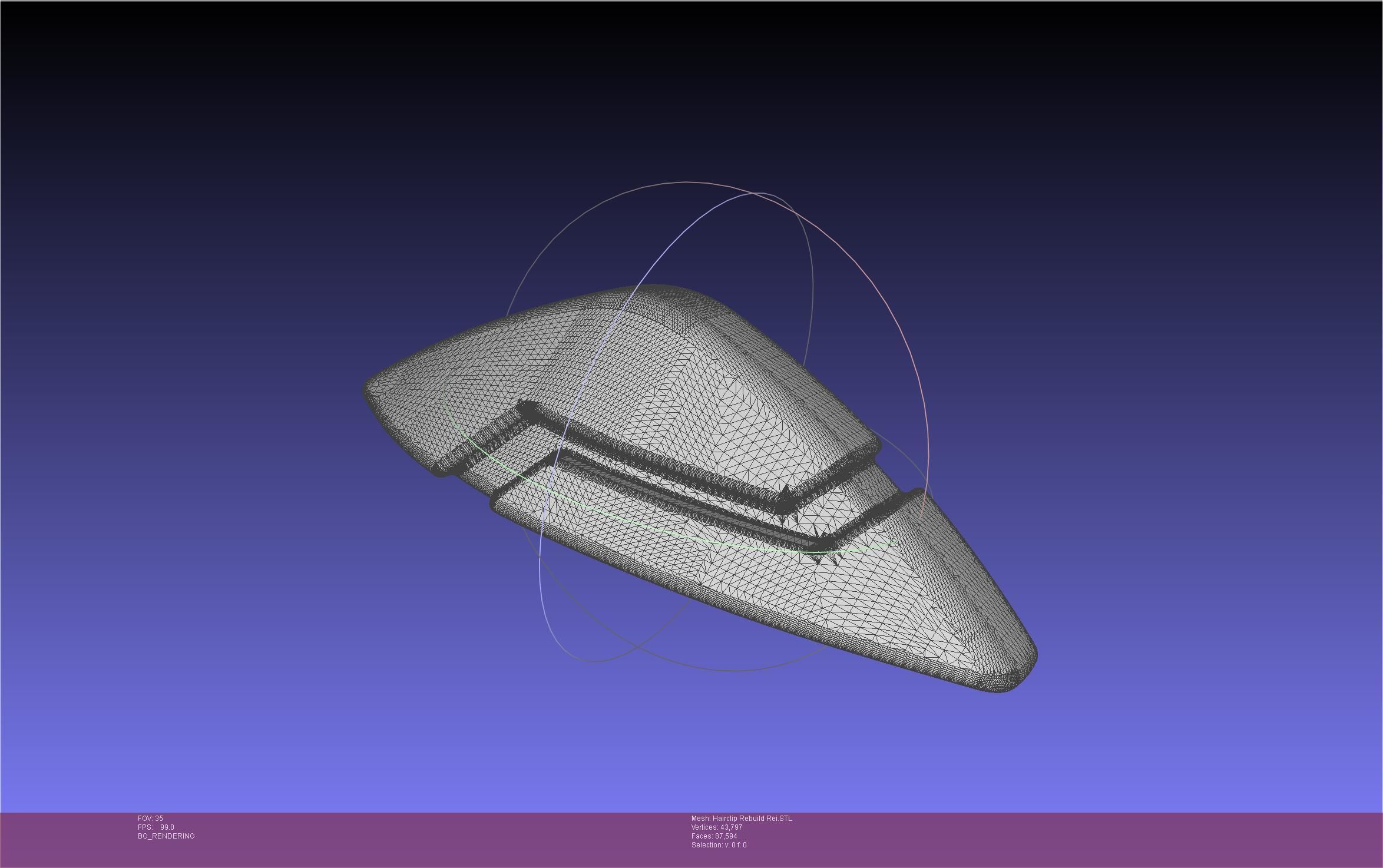 Evangelion Rebuild Rei Hairclip Printable Model 3D print model_84