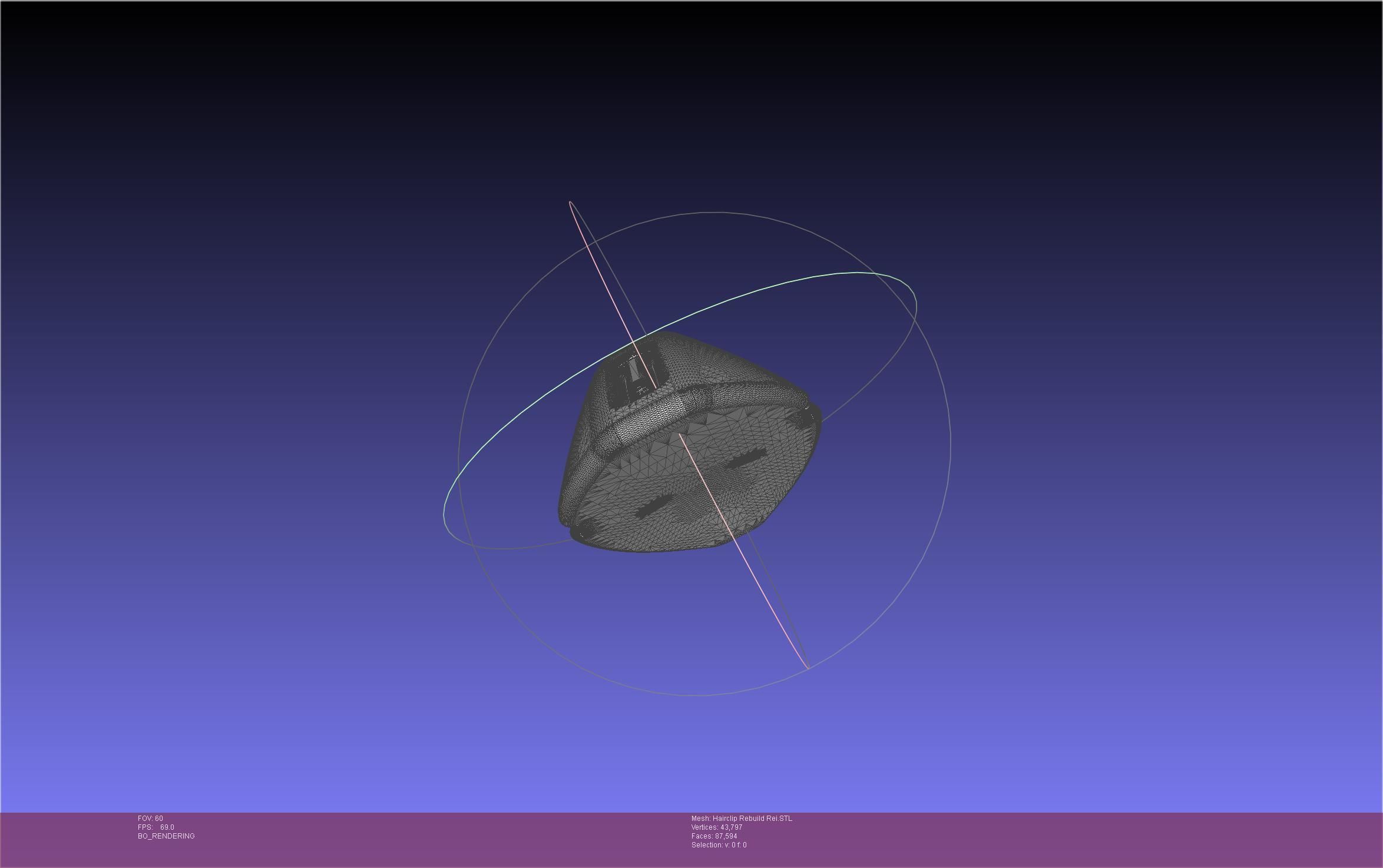 Evangelion Rebuild Rei Hairclip Printable Model 3D print model_4