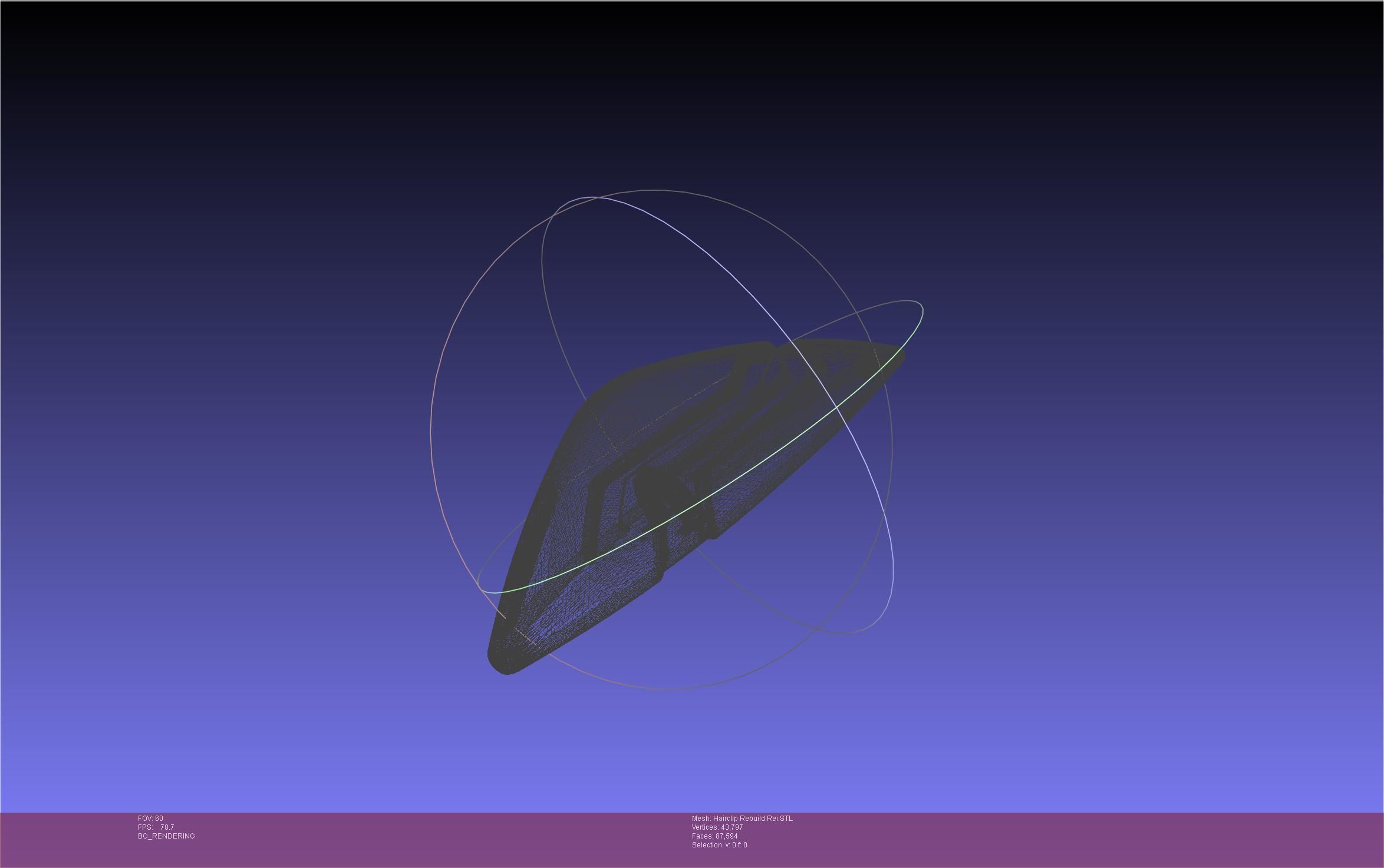 Evangelion Rebuild Rei Hairclip Printable Model 3D print model_7