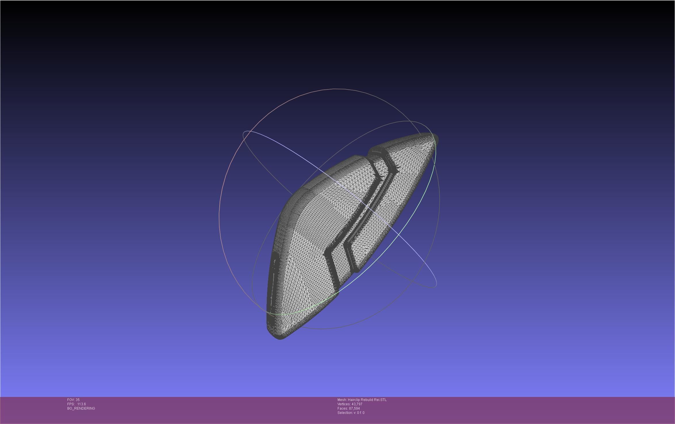 Evangelion Rebuild Rei Hairclip Printable Model 3D print model_43