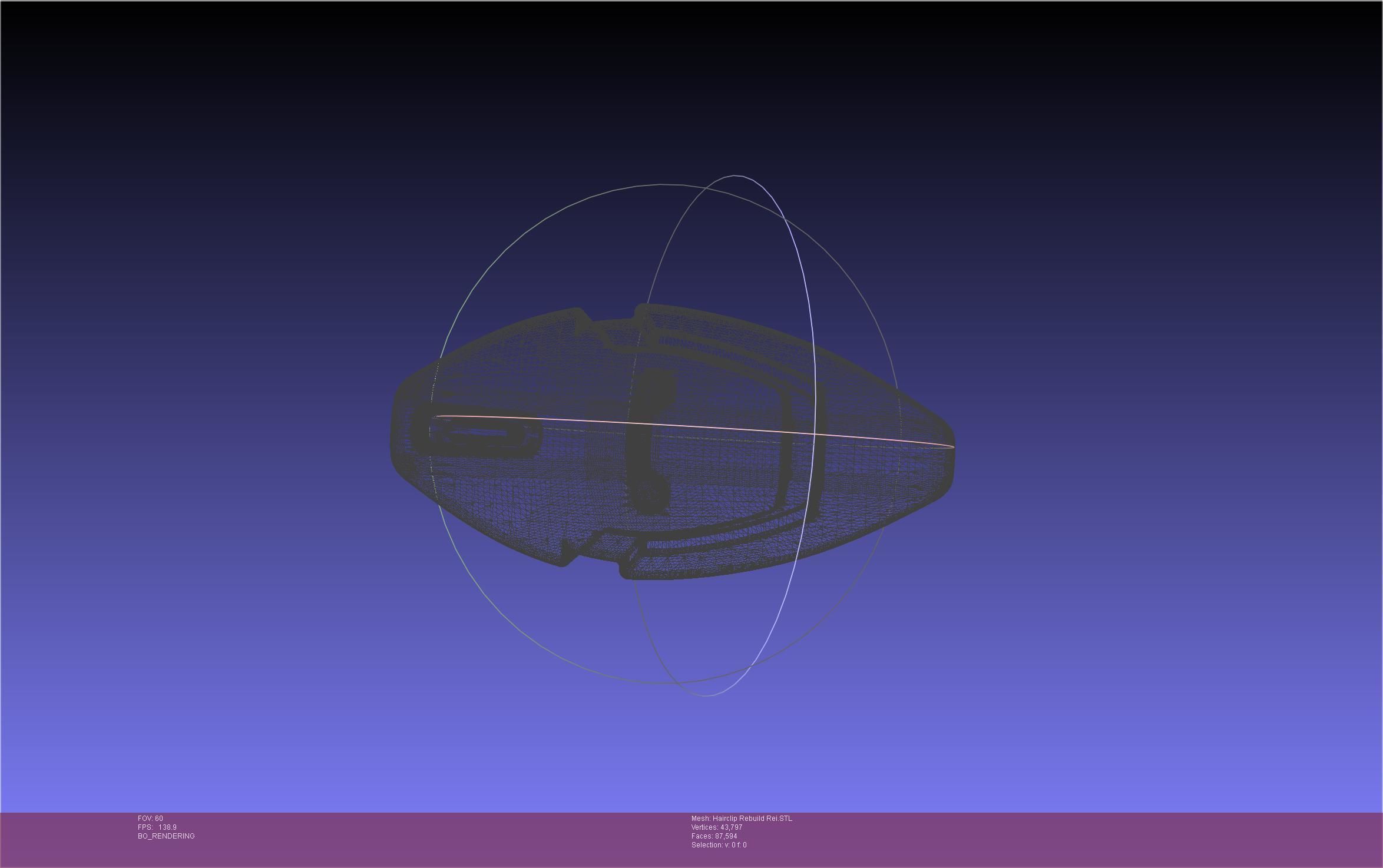 Evangelion Rebuild Rei Hairclip Printable Model 3D print model_16