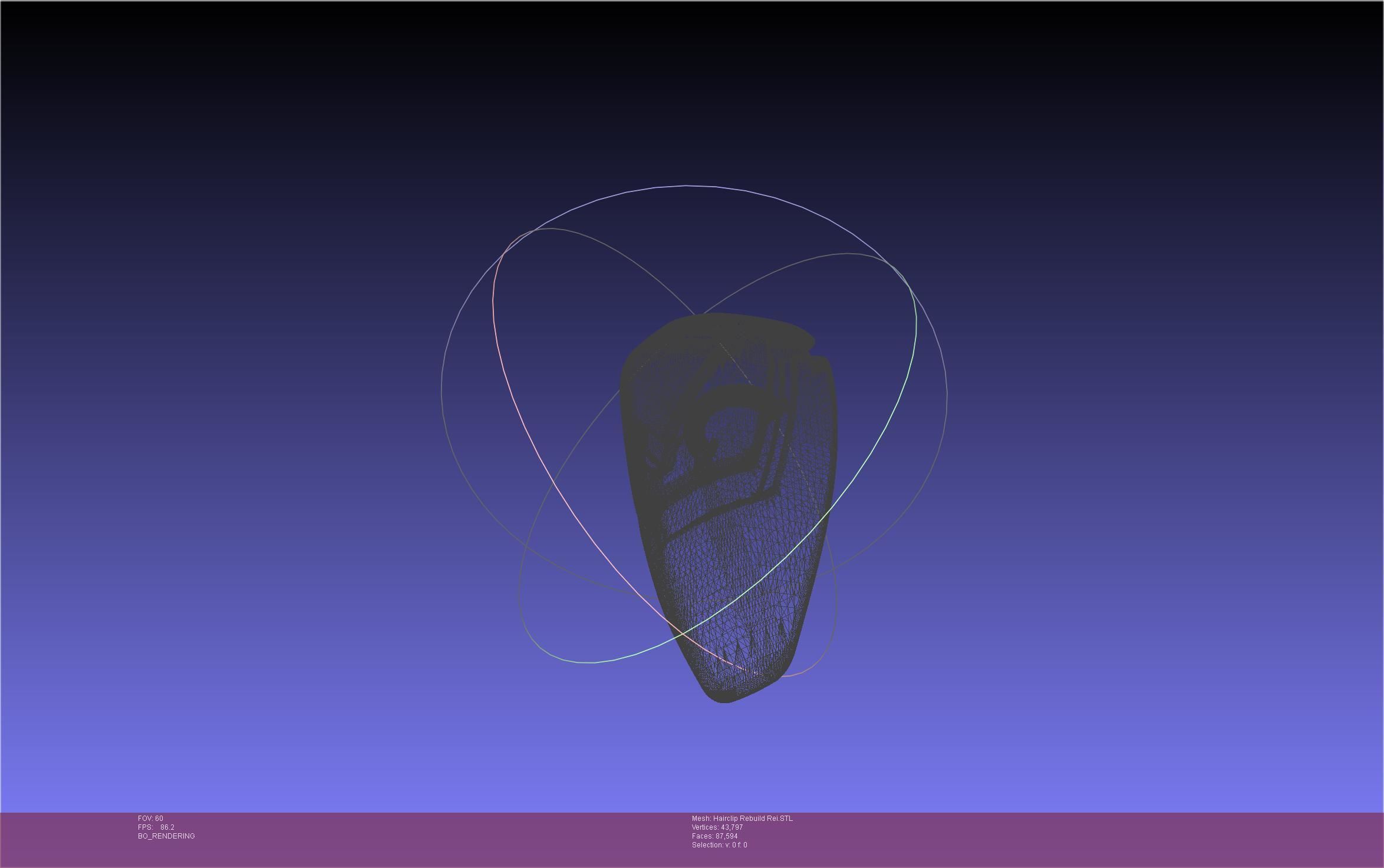 Evangelion Rebuild Rei Hairclip Printable Model 3D print model_9