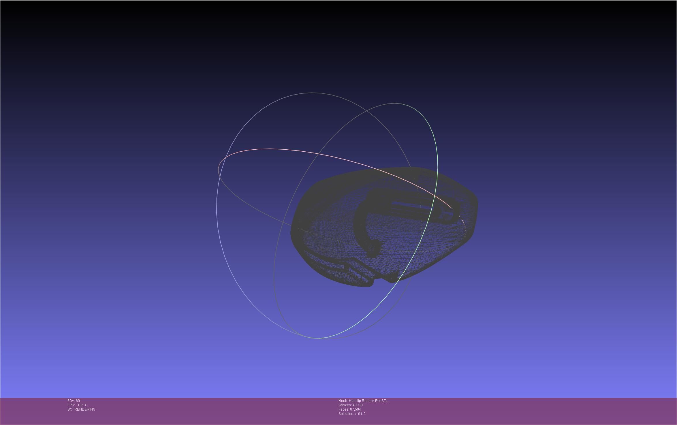 Evangelion Rebuild Rei Hairclip Printable Model 3D print model_11