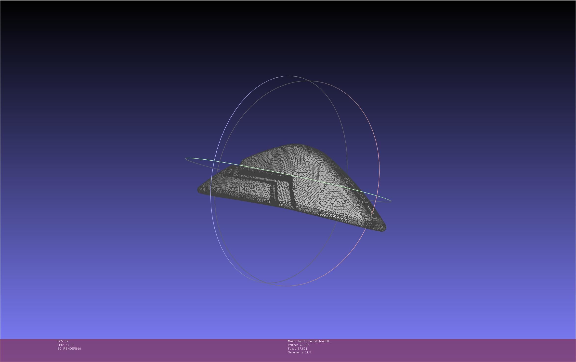 Evangelion Rebuild Rei Hairclip Printable Model 3D print model_50