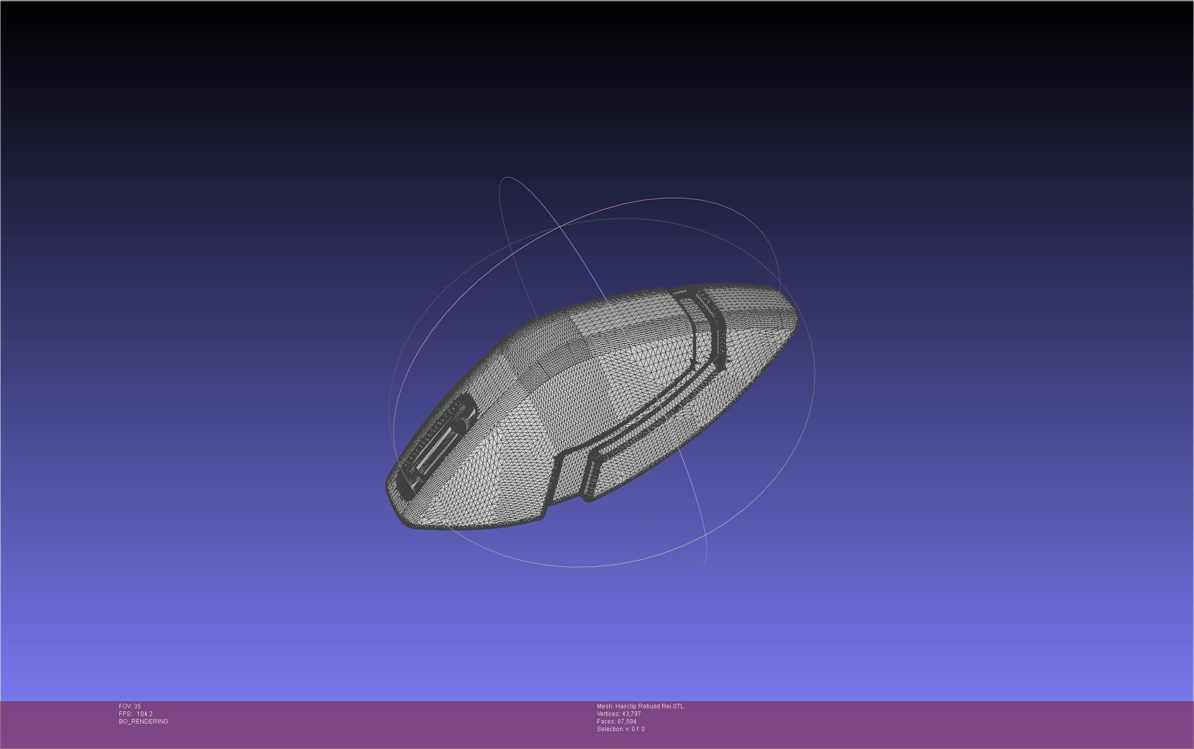 Evangelion Rebuild Rei Hairclip Printable Model 3D print model_21