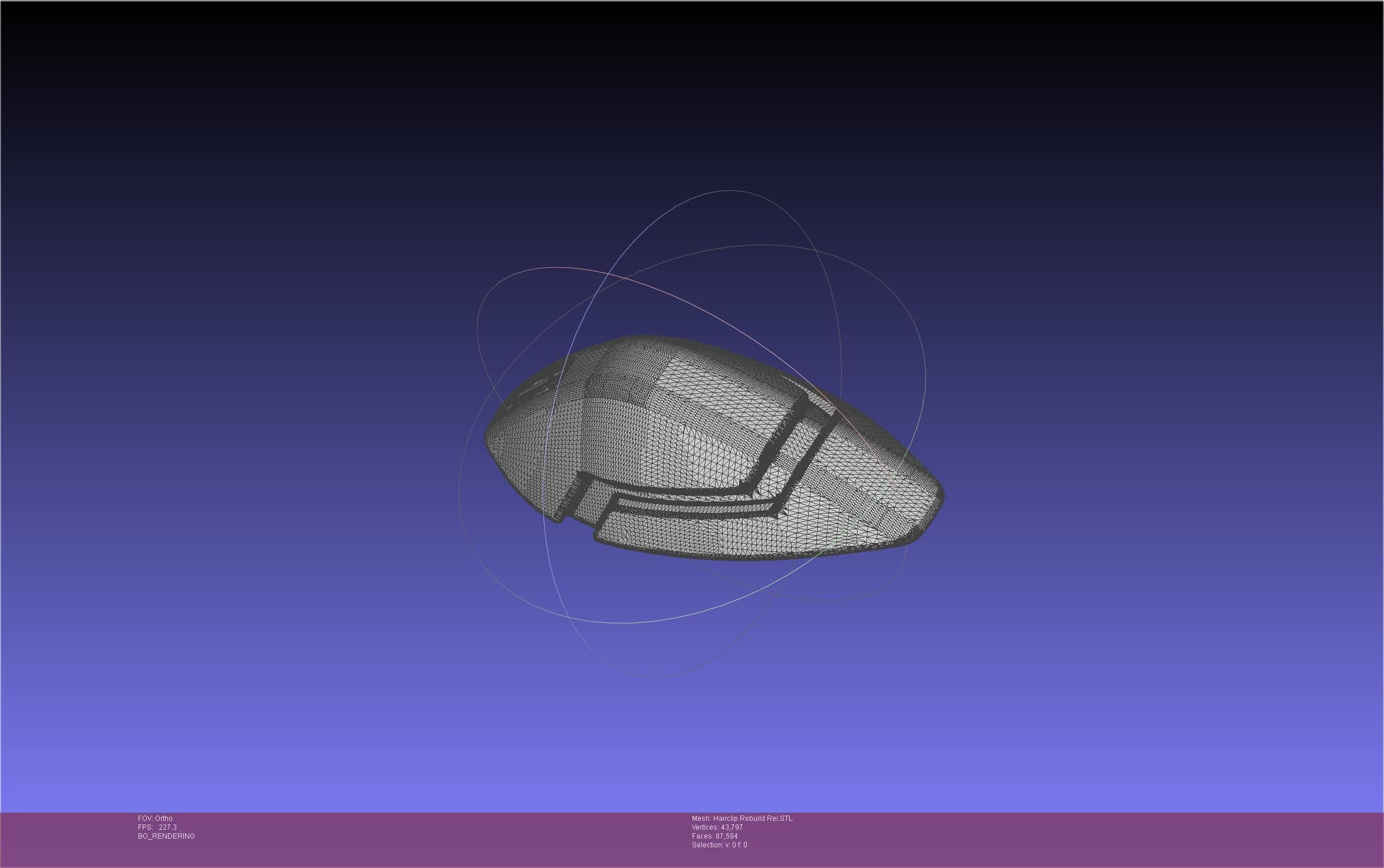 Evangelion Rebuild Rei Hairclip Printable Model 3D print model_20