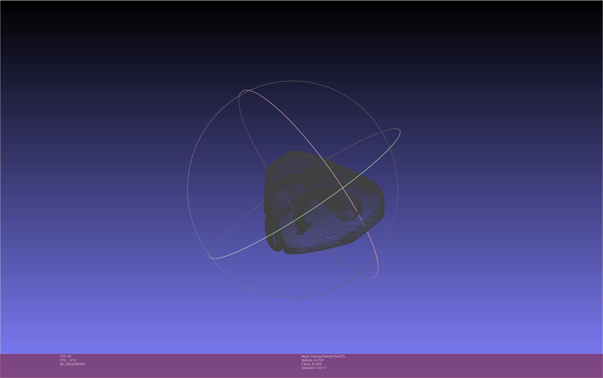 Evangelion Rebuild Rei Hairclip Printable Model 3D print model_5