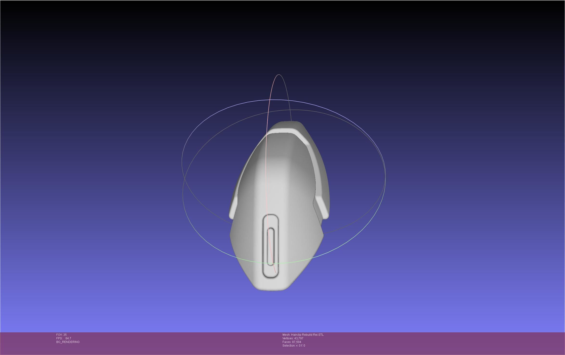 Evangelion Rebuild Rei Hairclip Printable Model 3D print model_66