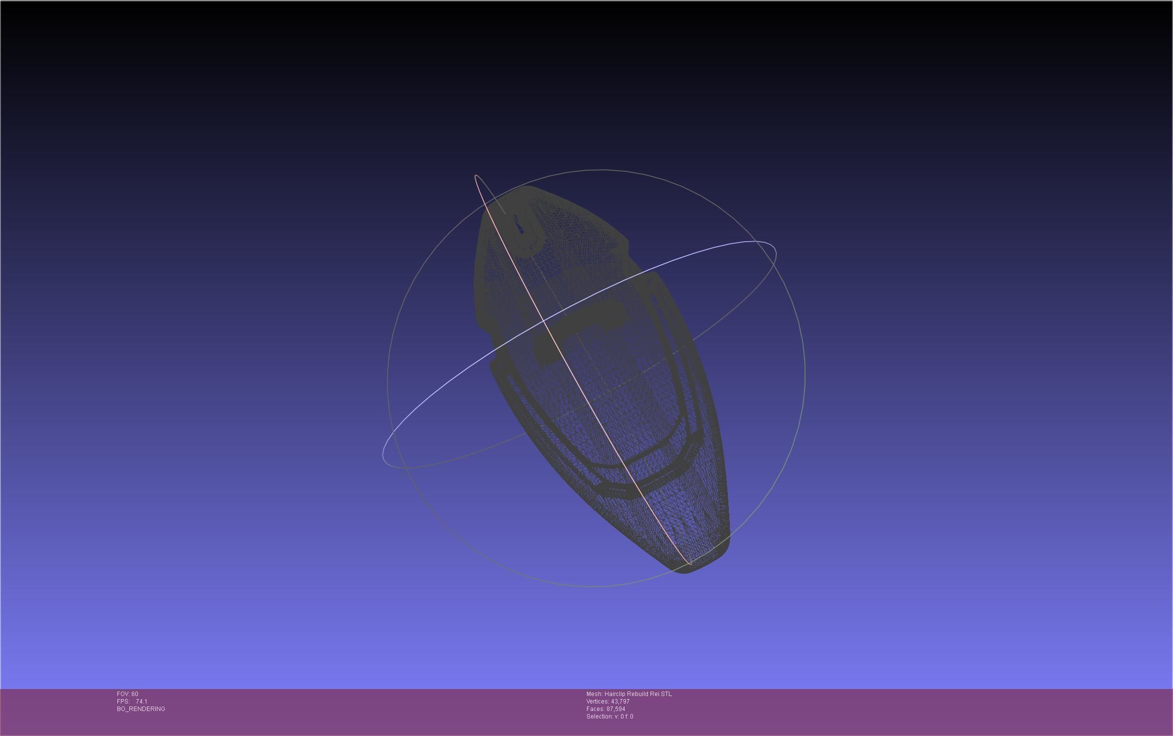 Evangelion Rebuild Rei Hairclip Printable Model 3D print model_13