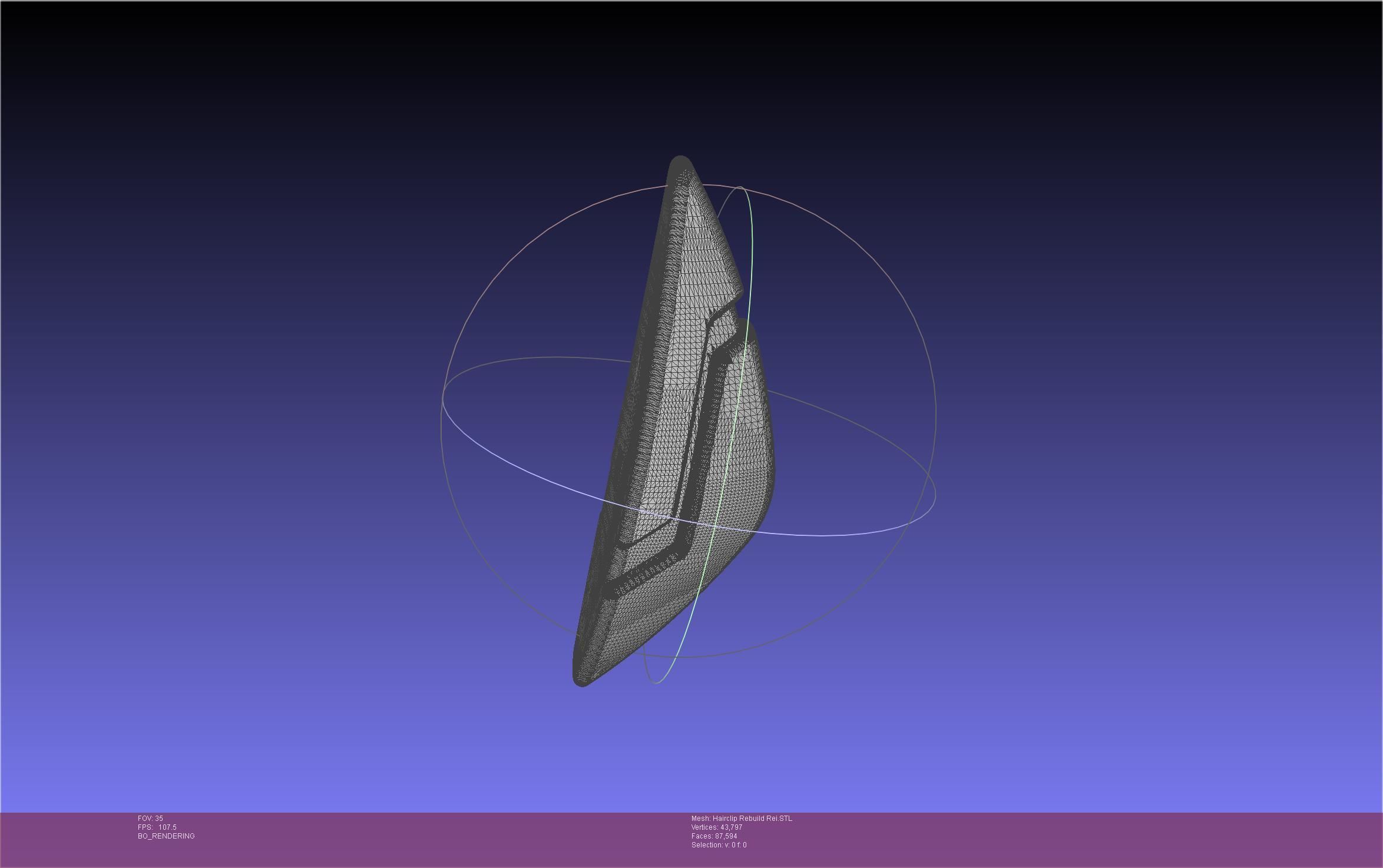 Evangelion Rebuild Rei Hairclip Printable Model 3D print model_48