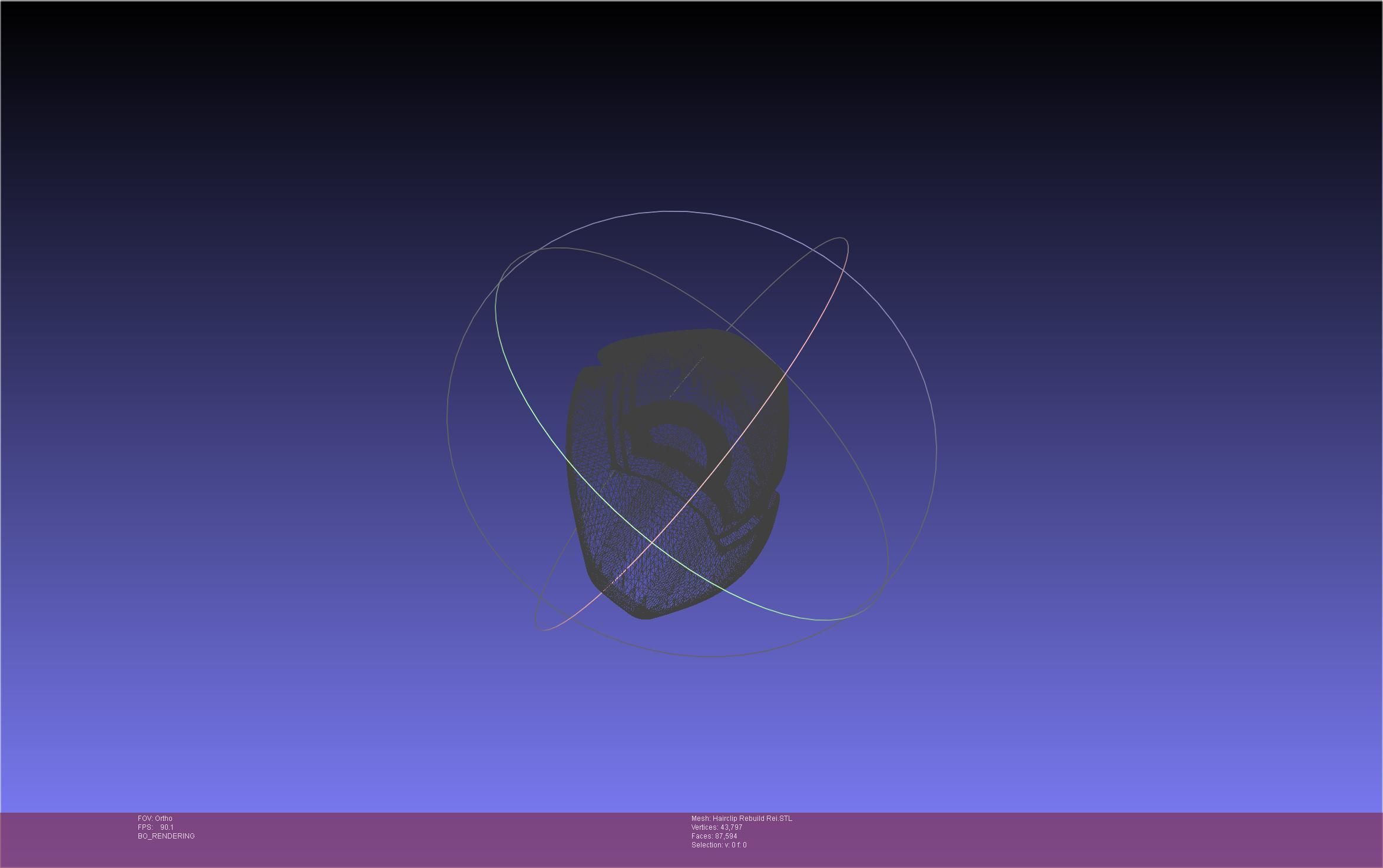 Evangelion Rebuild Rei Hairclip Printable Model 3D print model_19