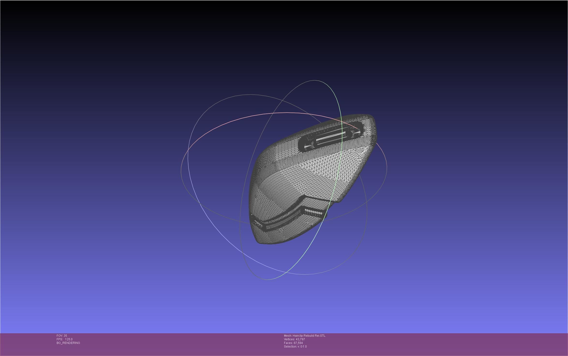 Evangelion Rebuild Rei Hairclip Printable Model 3D print model_45