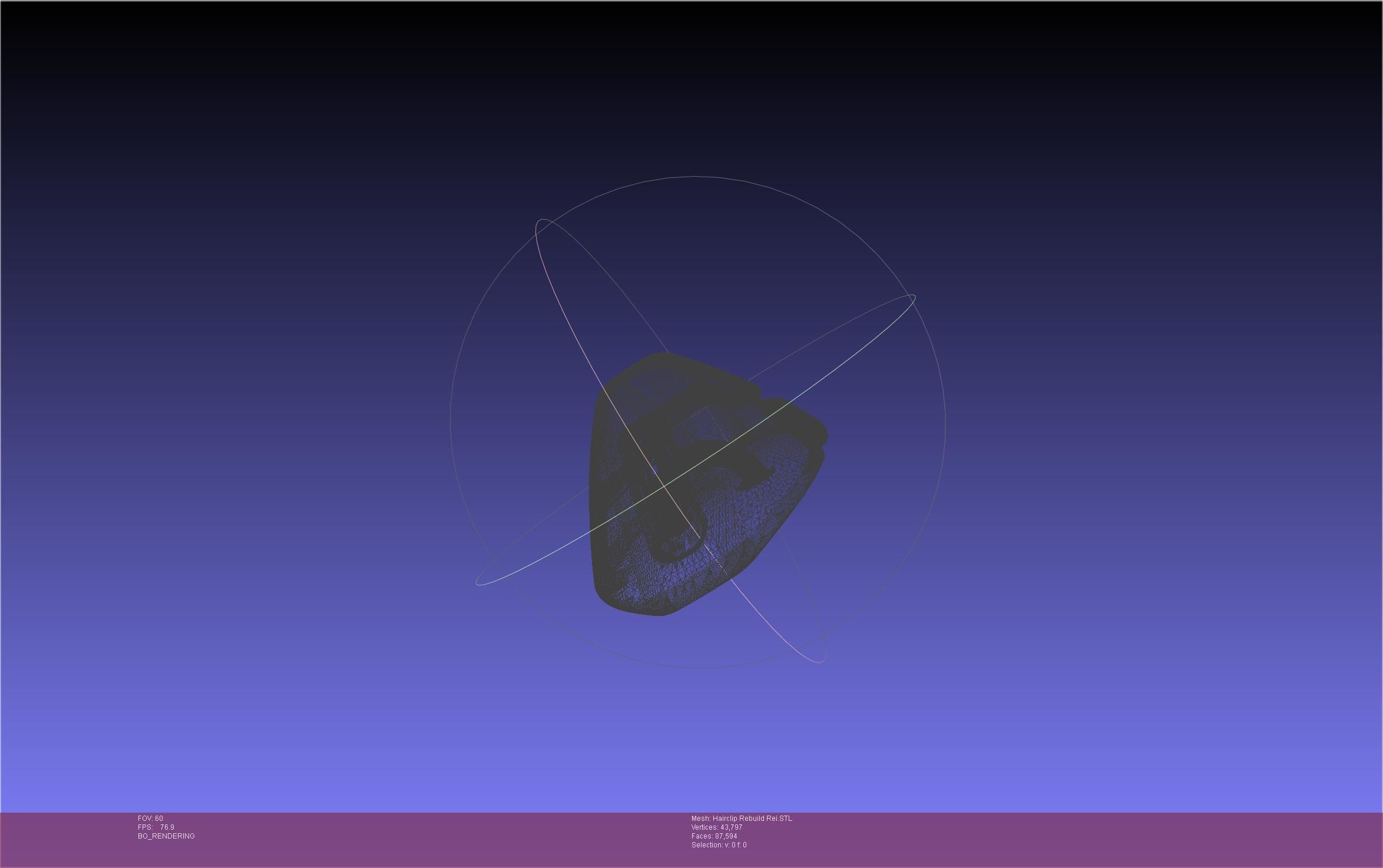 Evangelion Rebuild Rei Hairclip Printable Model 3D print model_6