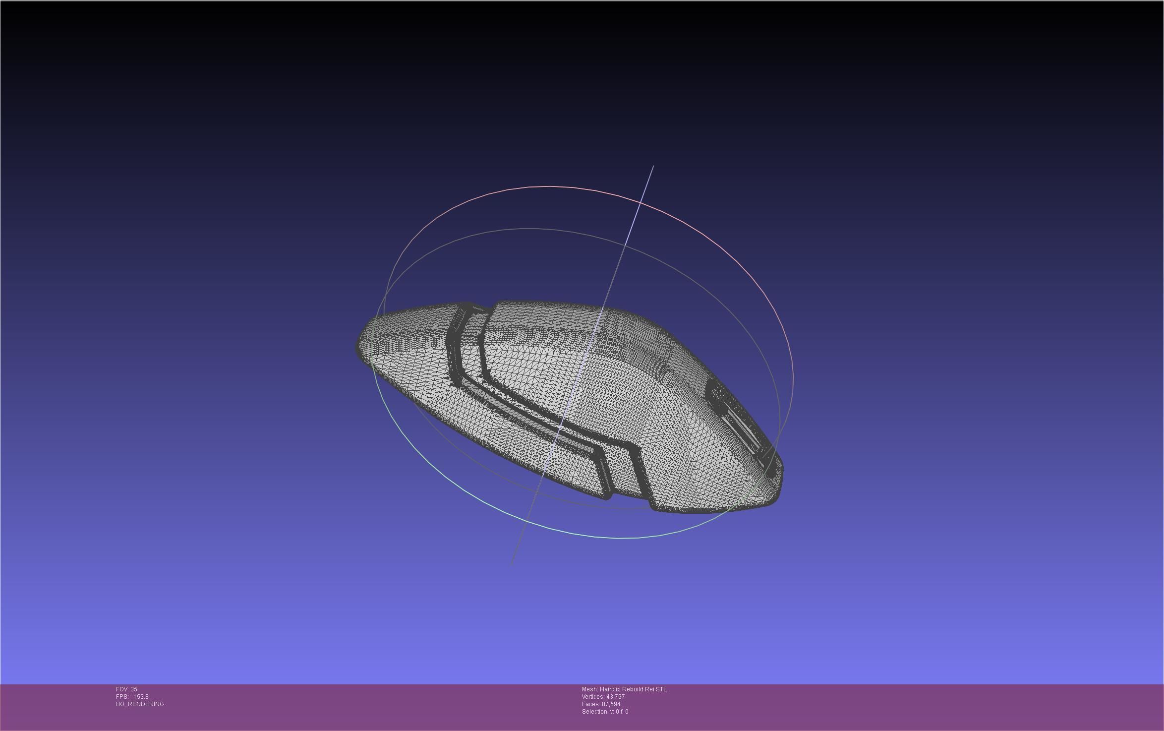 Evangelion Rebuild Rei Hairclip Printable Model 3D print model_25