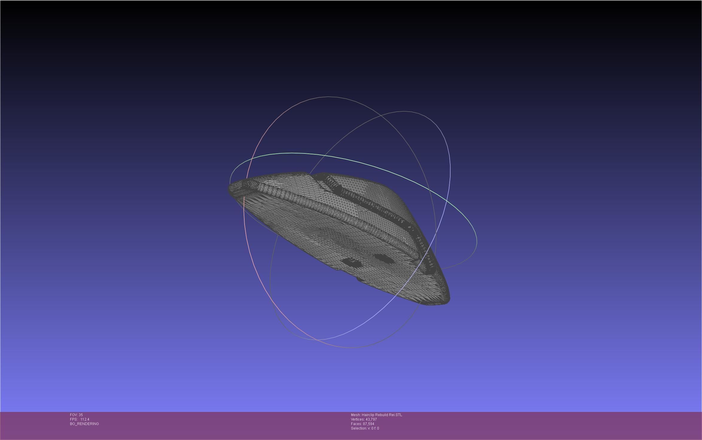 Evangelion Rebuild Rei Hairclip Printable Model 3D print model_31