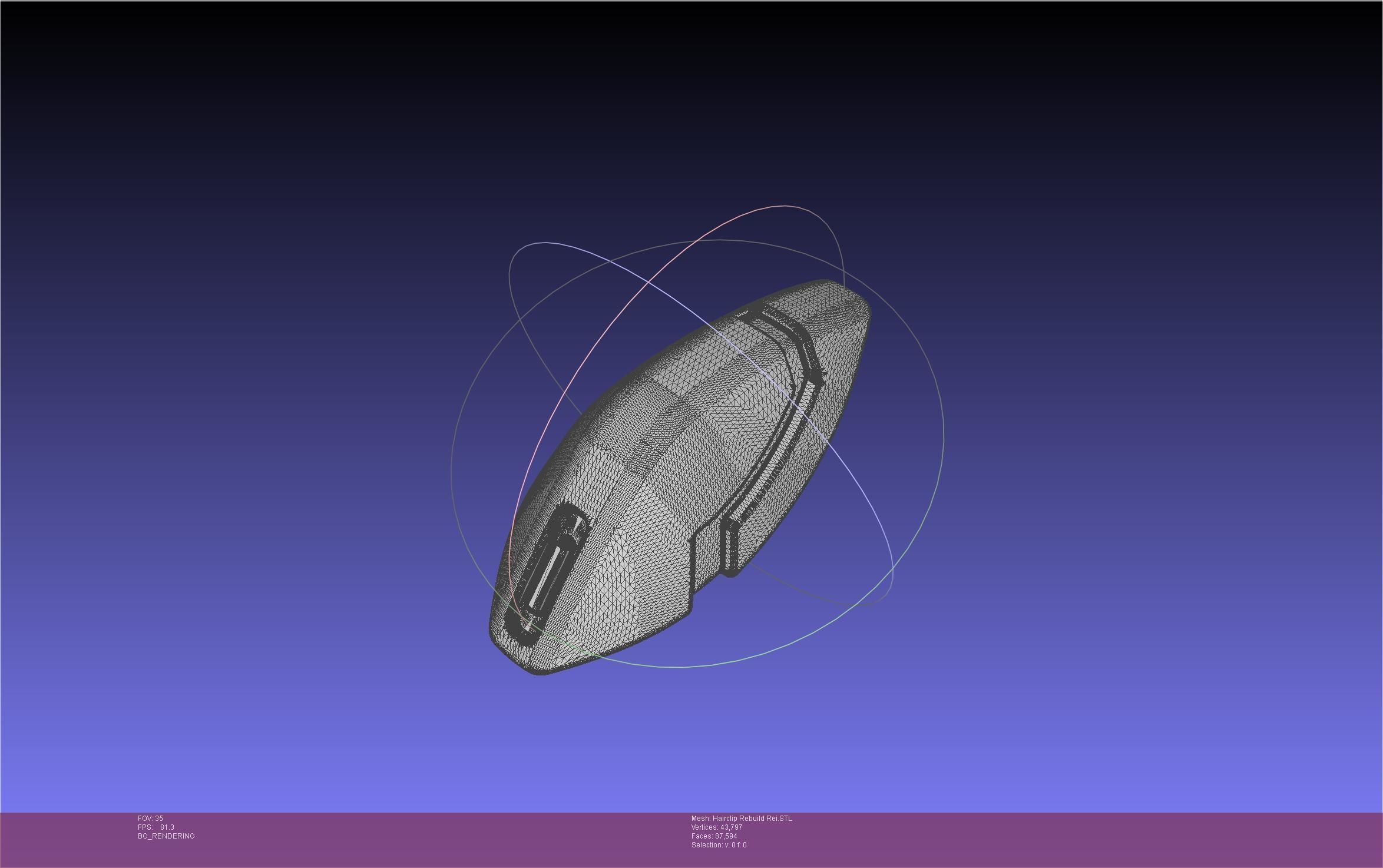 Evangelion Rebuild Rei Hairclip Printable Model 3D print model_22