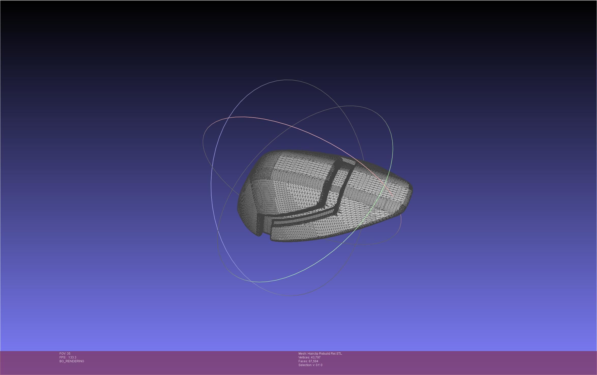 Evangelion Rebuild Rei Hairclip Printable Model 3D print model_44