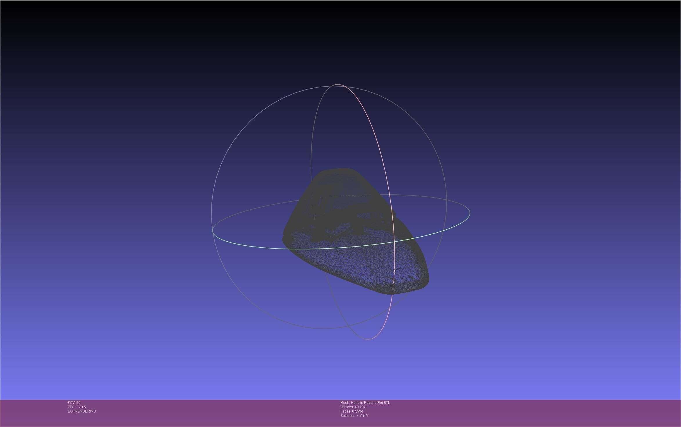 Evangelion Rebuild Rei Hairclip Printable Model 3D print model_14