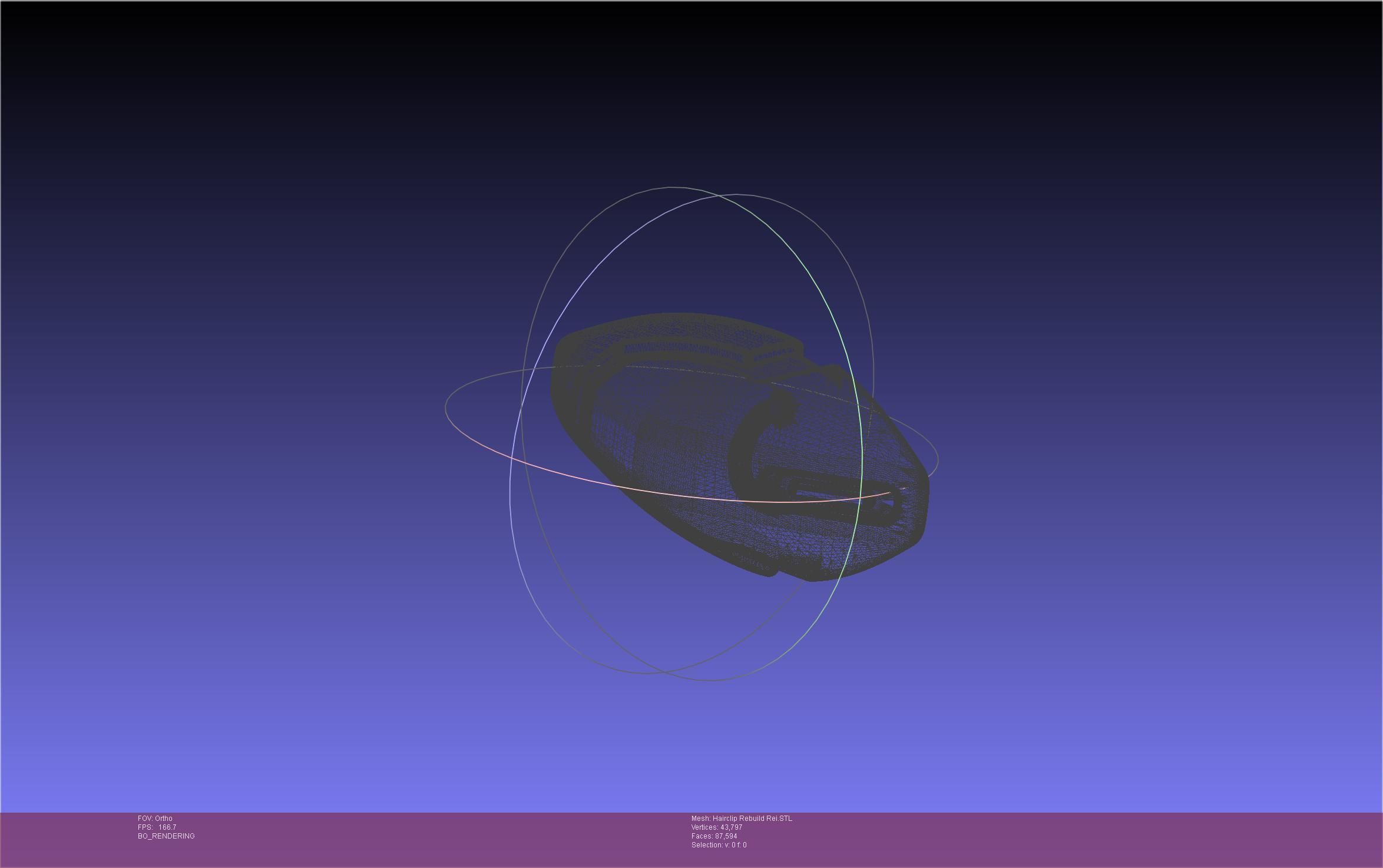 Evangelion Rebuild Rei Hairclip Printable Model 3D print model_17