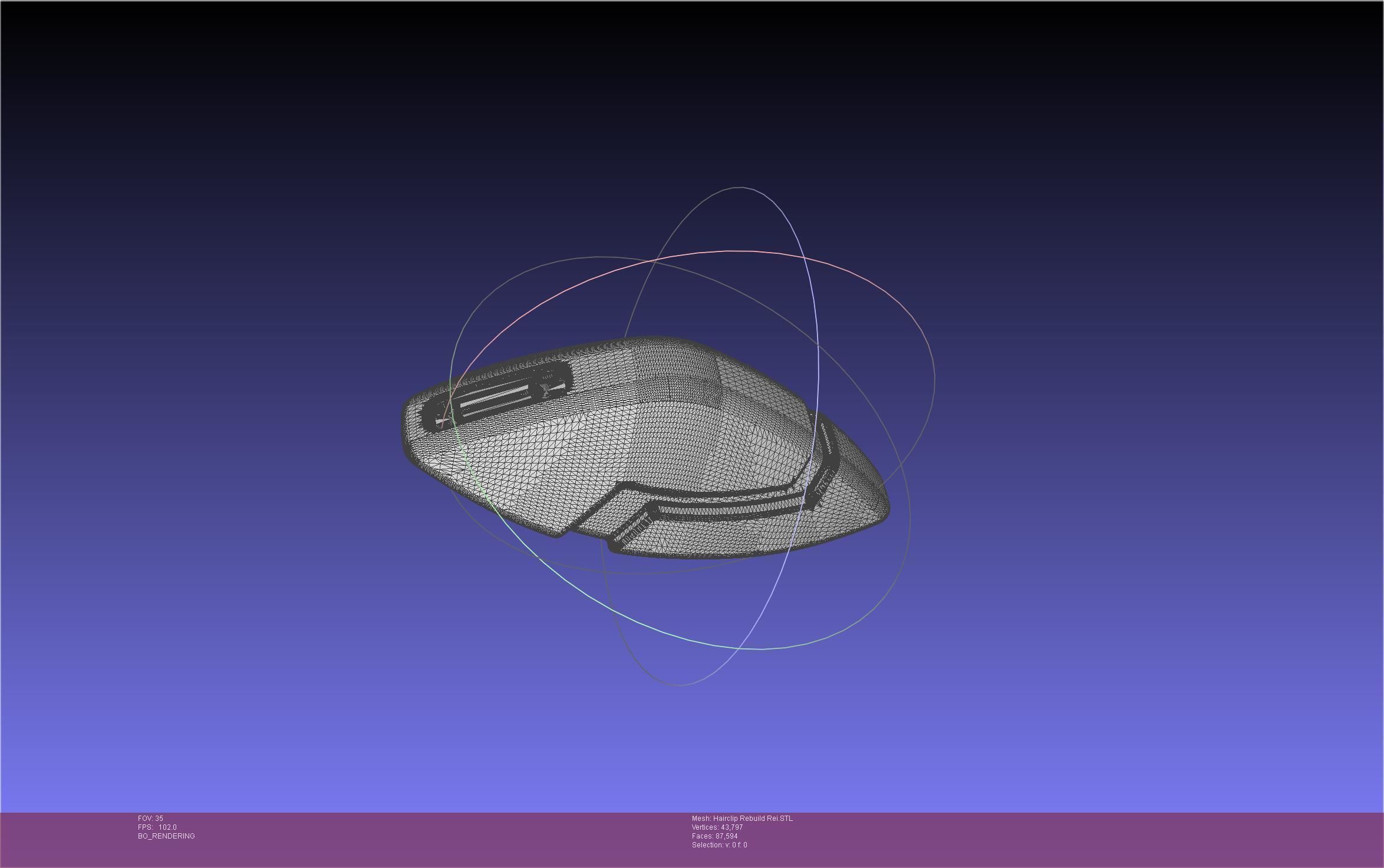 Evangelion Rebuild Rei Hairclip Printable Model 3D print model_35