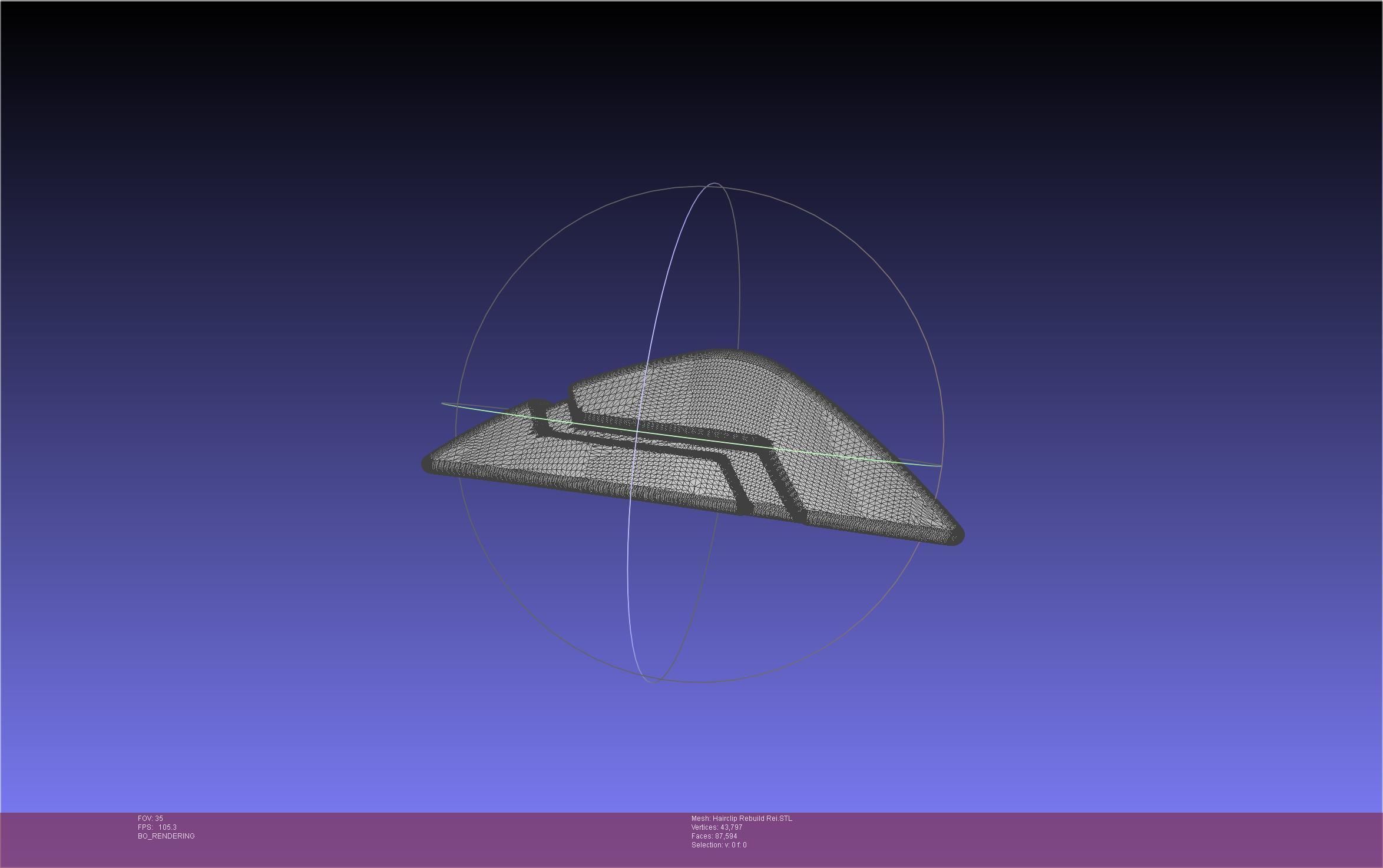 Evangelion Rebuild Rei Hairclip Printable Model 3D print model_30