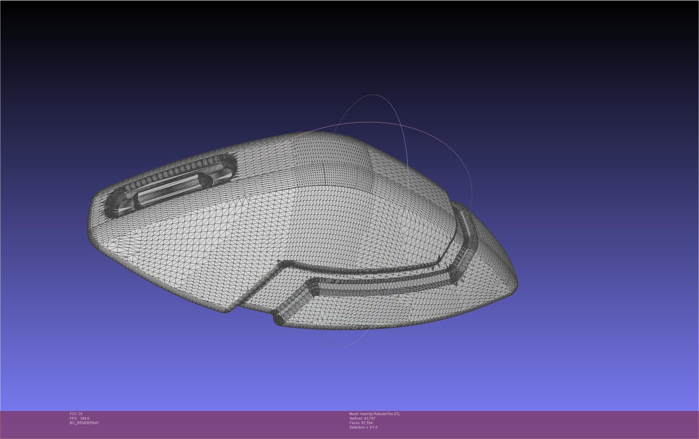 Evangelion Rebuild Rei Hairclip Printable Model 3D print model_79