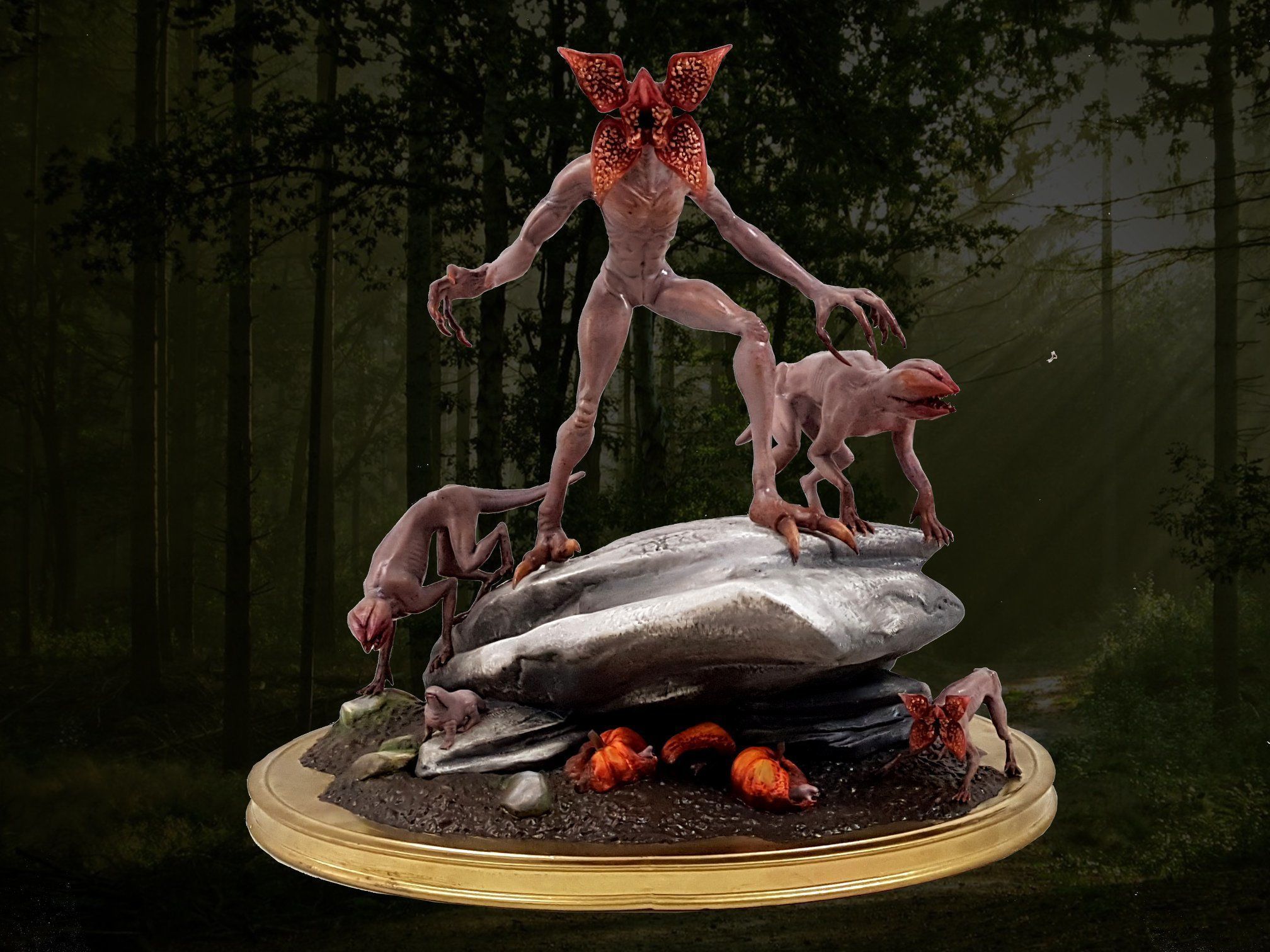 Diorama Demogorgon STL Files 3D print model_2